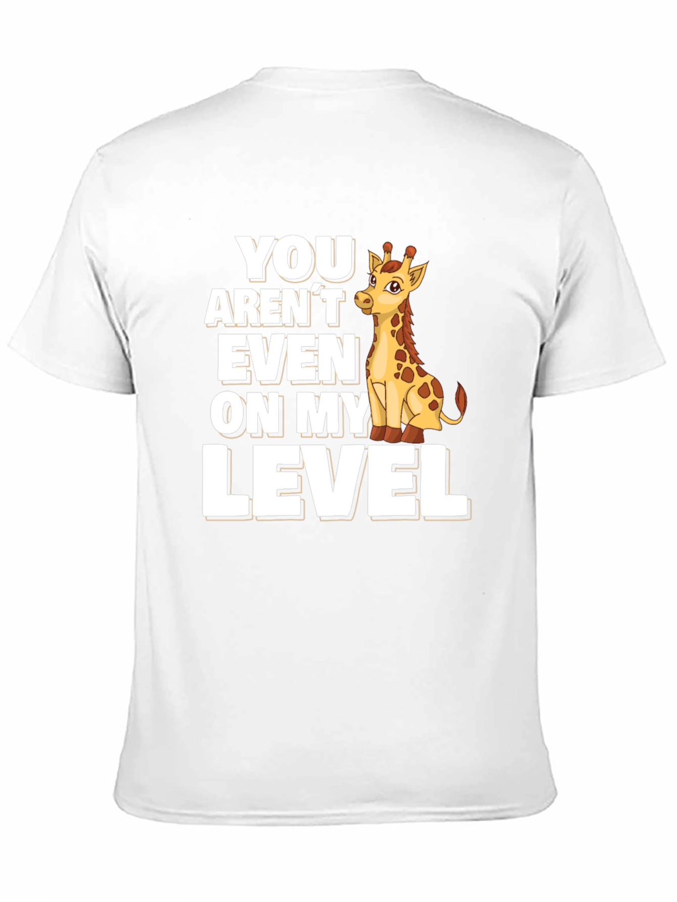 Black Giraffe Level T-Shirt - Funny Animal Tee view 11