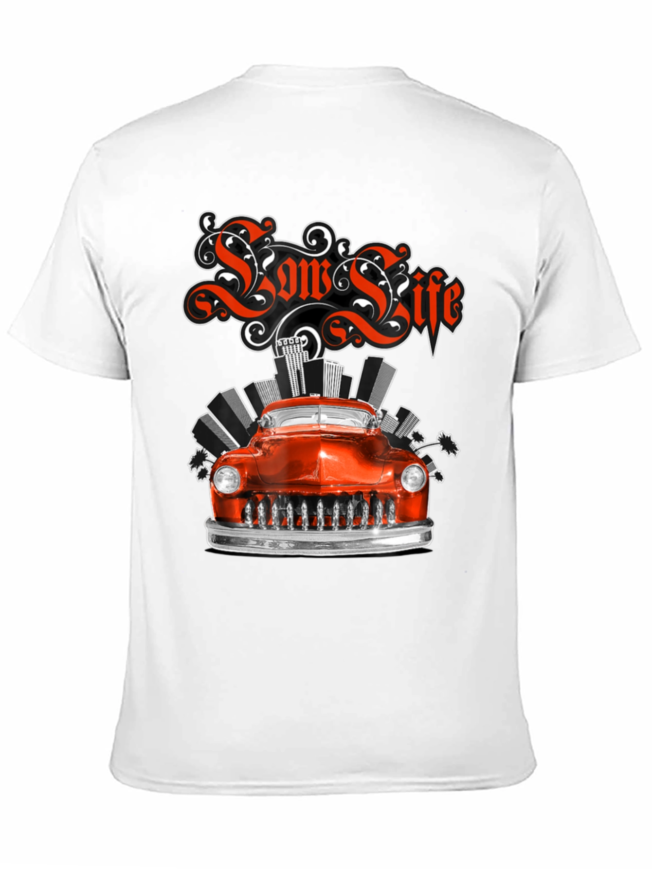 Black Low Life Classic Car Graphic Tee view 11