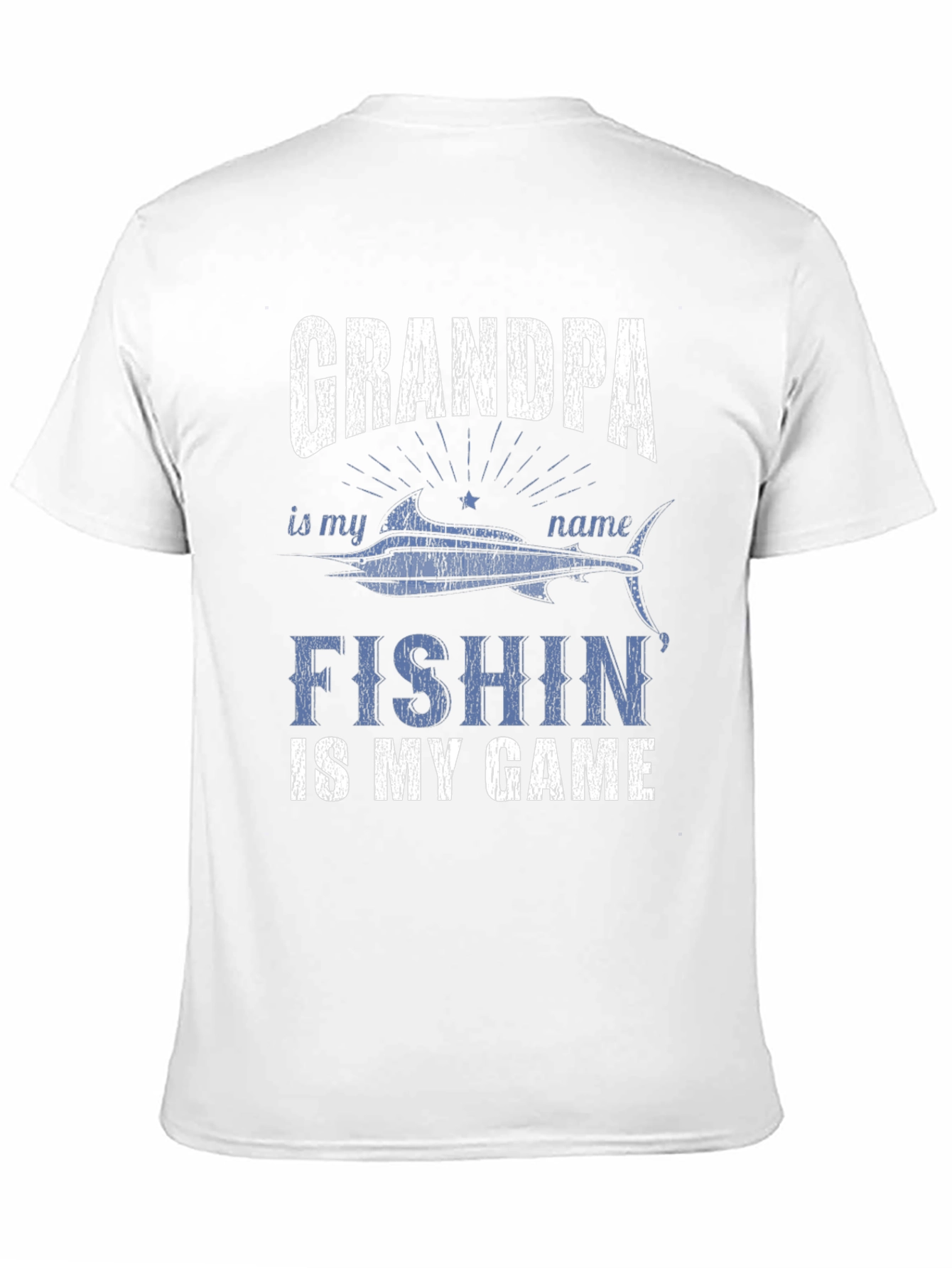 Black Grandpa Fishin' Game T-Shirt view 11