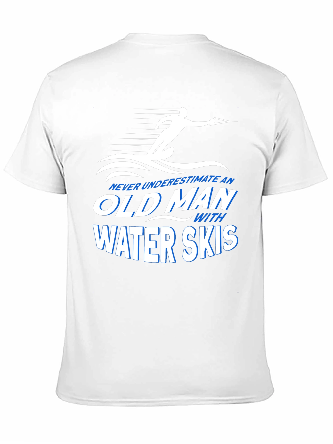 Black Old Man Water Skis Graphic T-Shirt view 11
