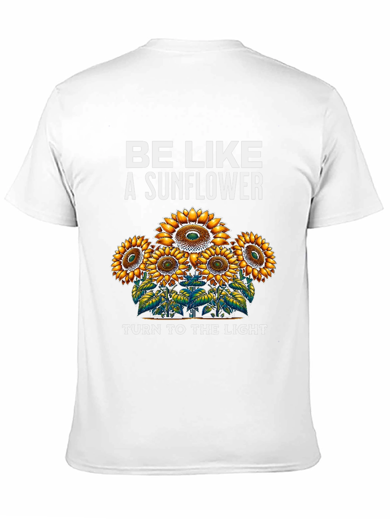 Black Sunflower Graphic T-Shirt - Be Like a Sunflower view 11