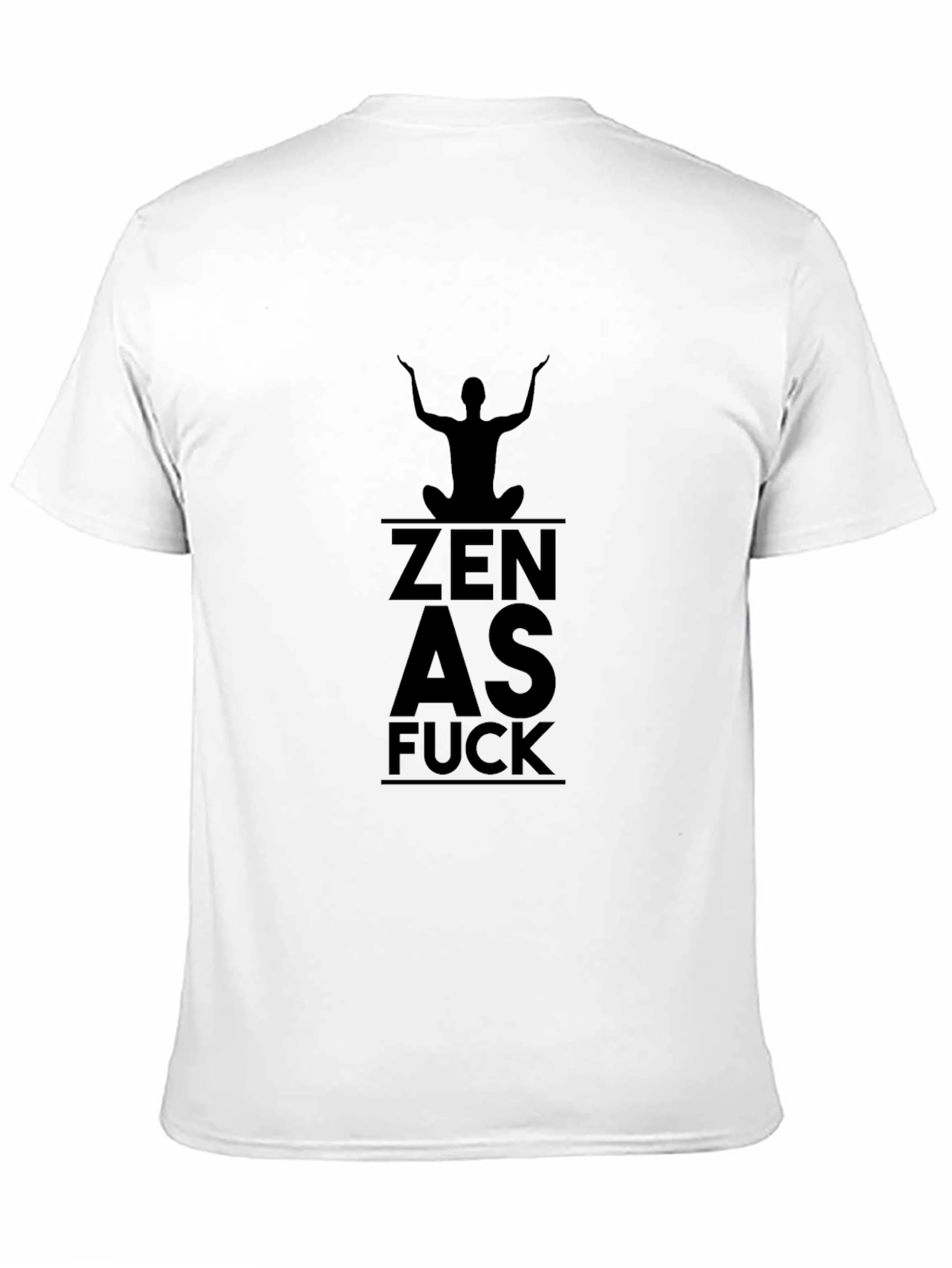 Black Zen As F*ck Black T-Shirt view 11