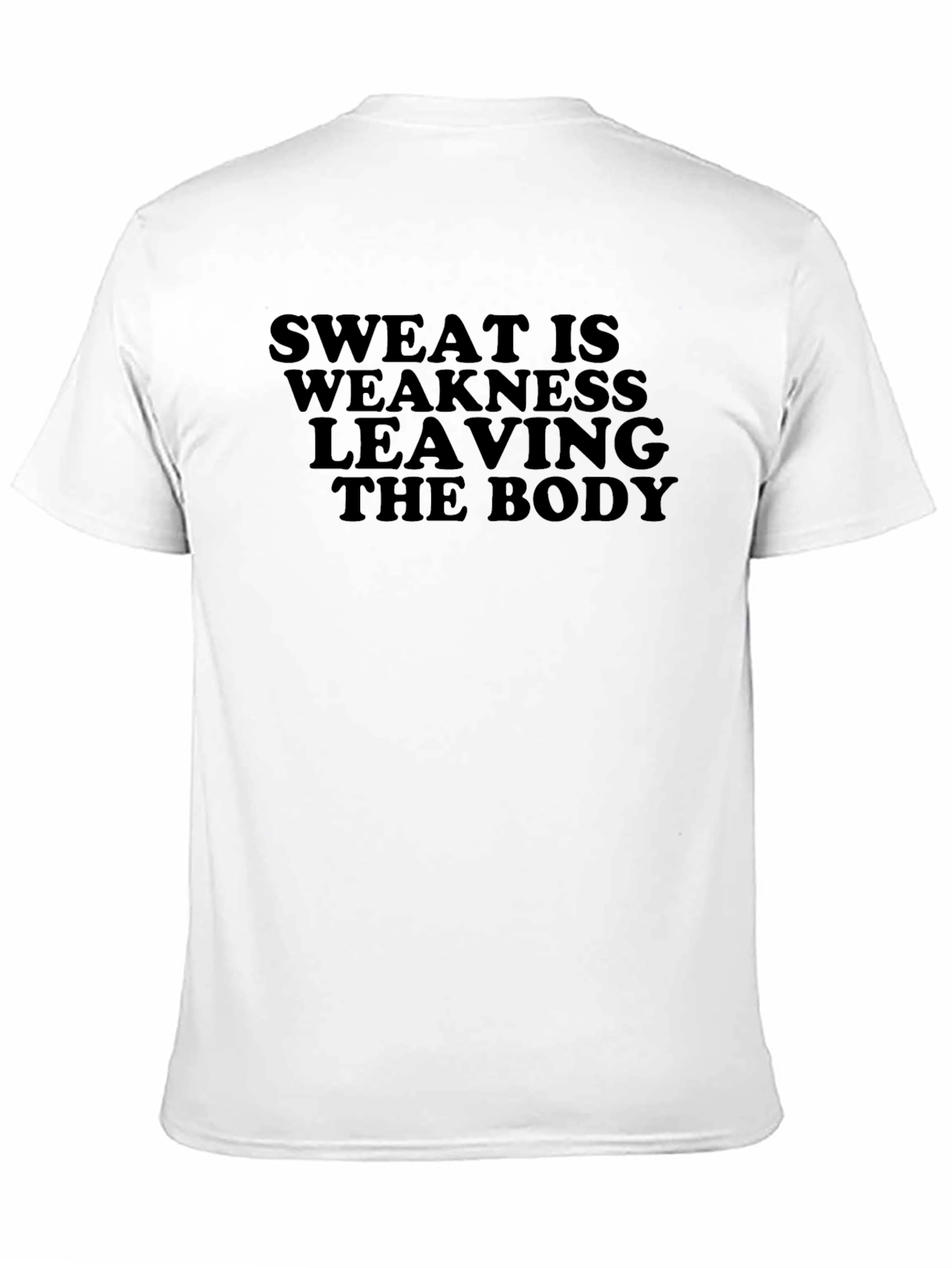Black Sweat is Weakness Leaving the Body Tee view 11