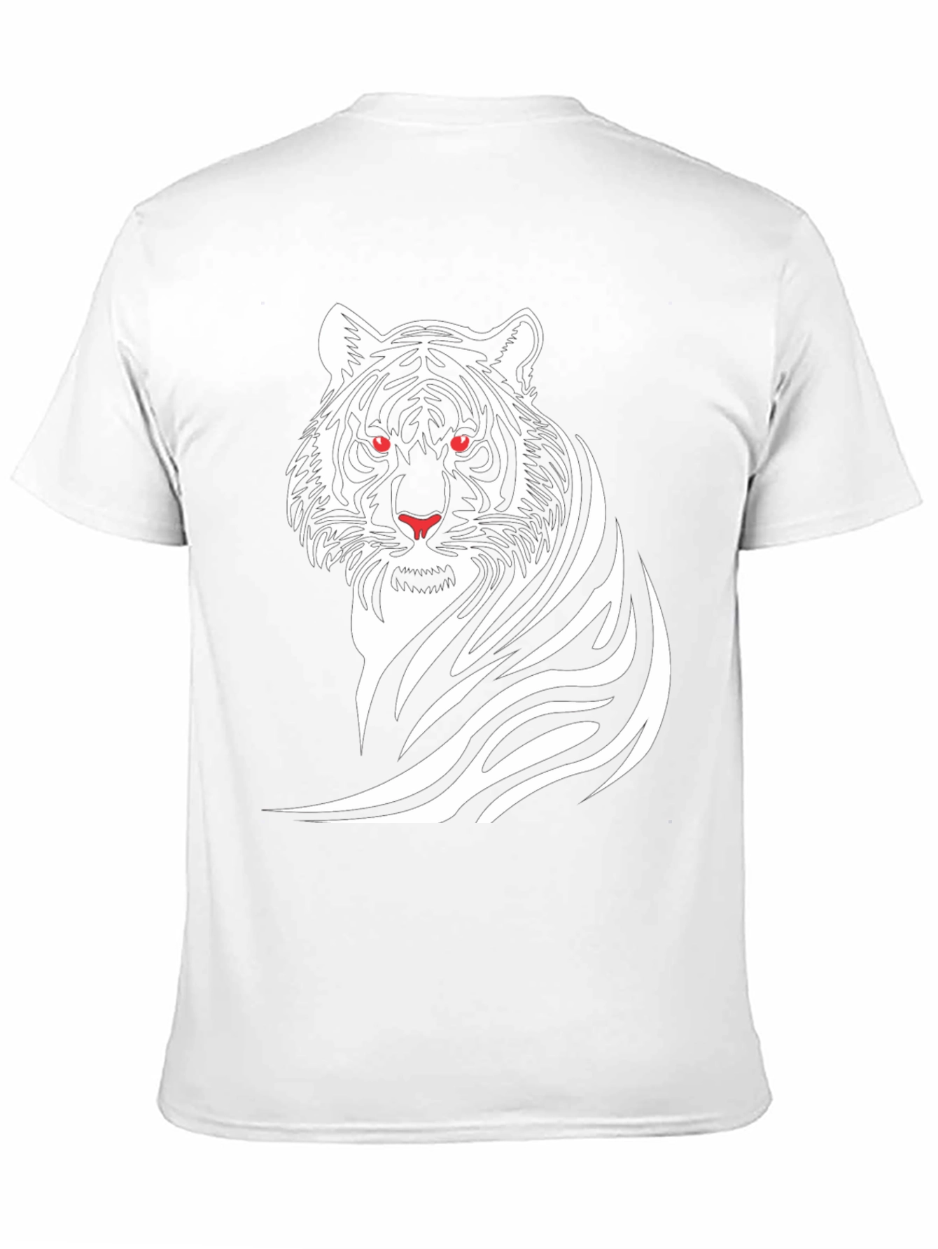 Black Bold Tiger Graphic Tee - Black Cotton T-Shirt view 11
