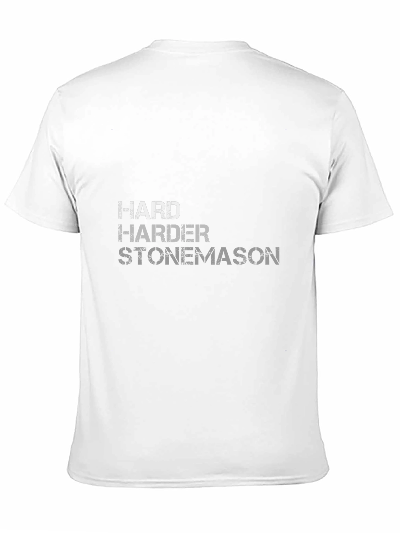 Black Harder Stonemason Tee - Premium Cotton Blend view 11