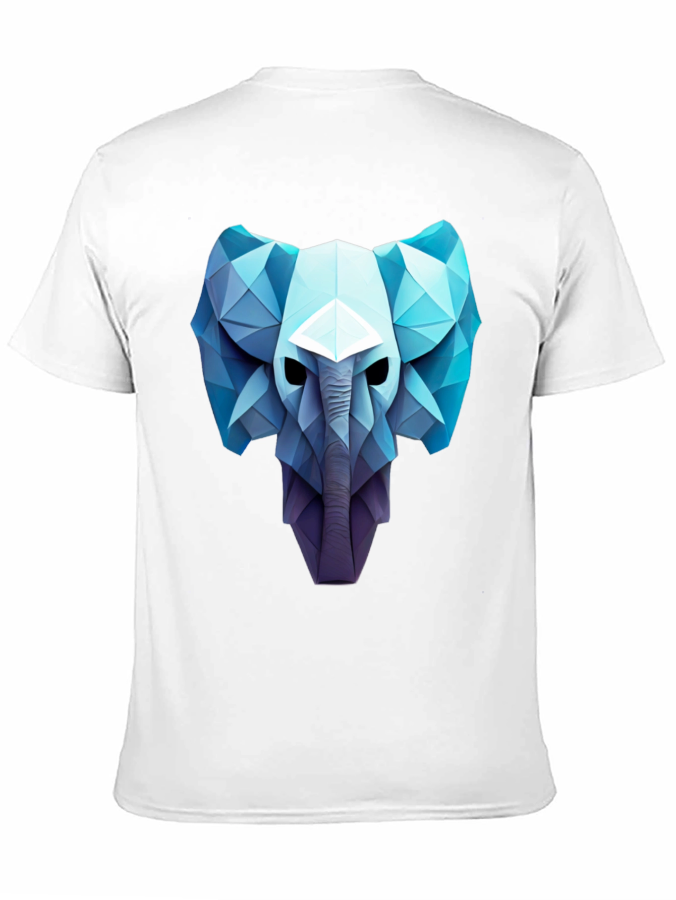 Black Geometric Elephant Graphic Tee - Modern Art Style view 11