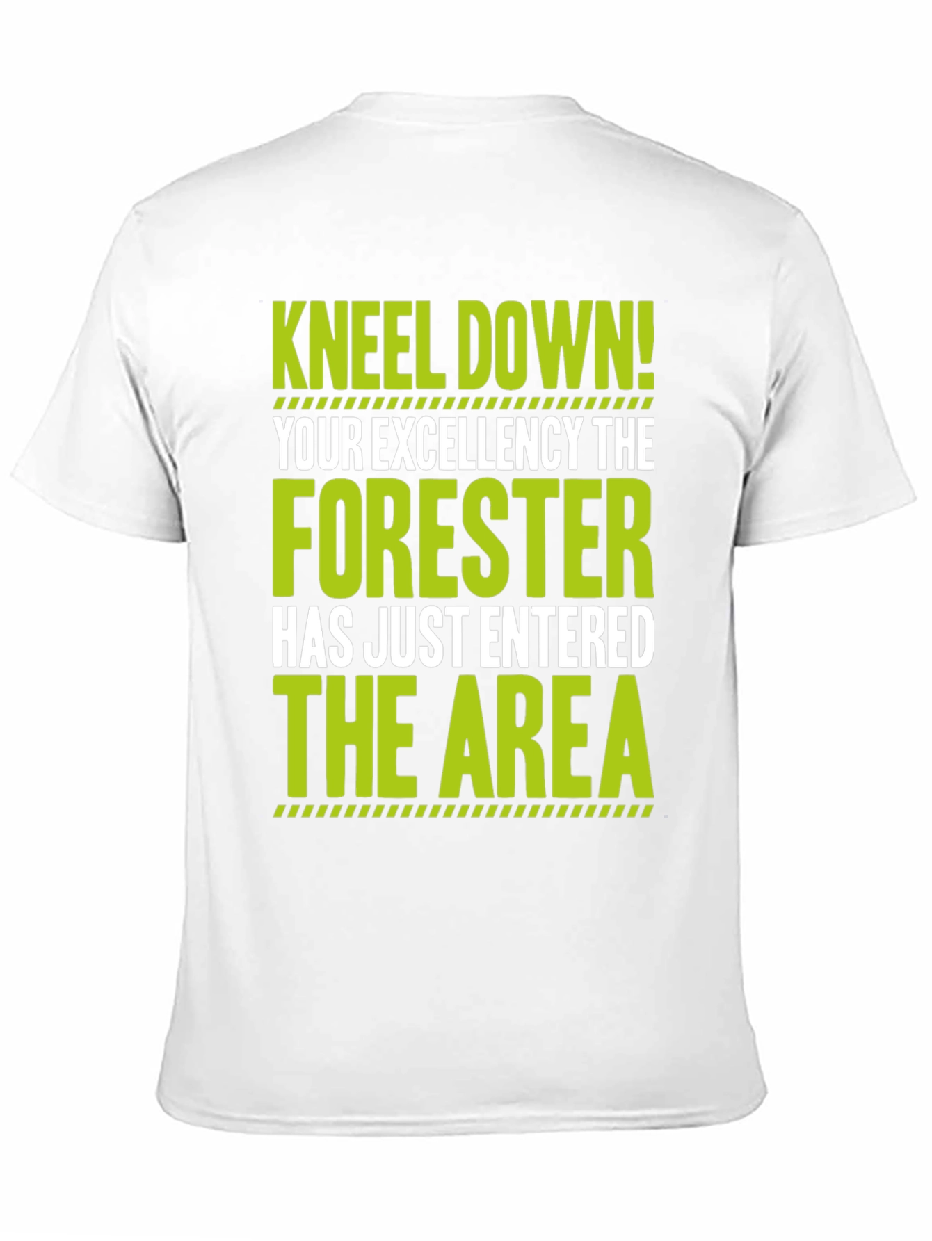 Black Forester T-Shirt - Kneel Down! Funny Forest Worker Tee view 11