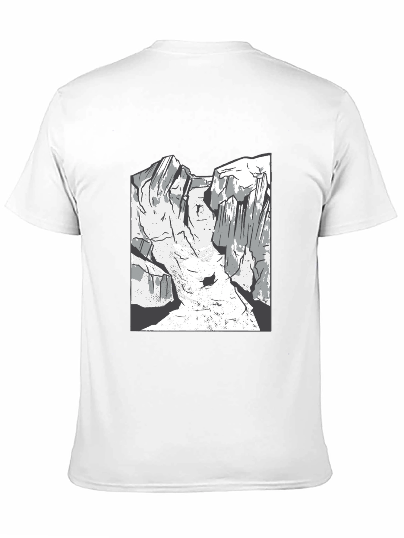 Black Mountain Graphic Tee - Black Cotton Casual Shirt view 11