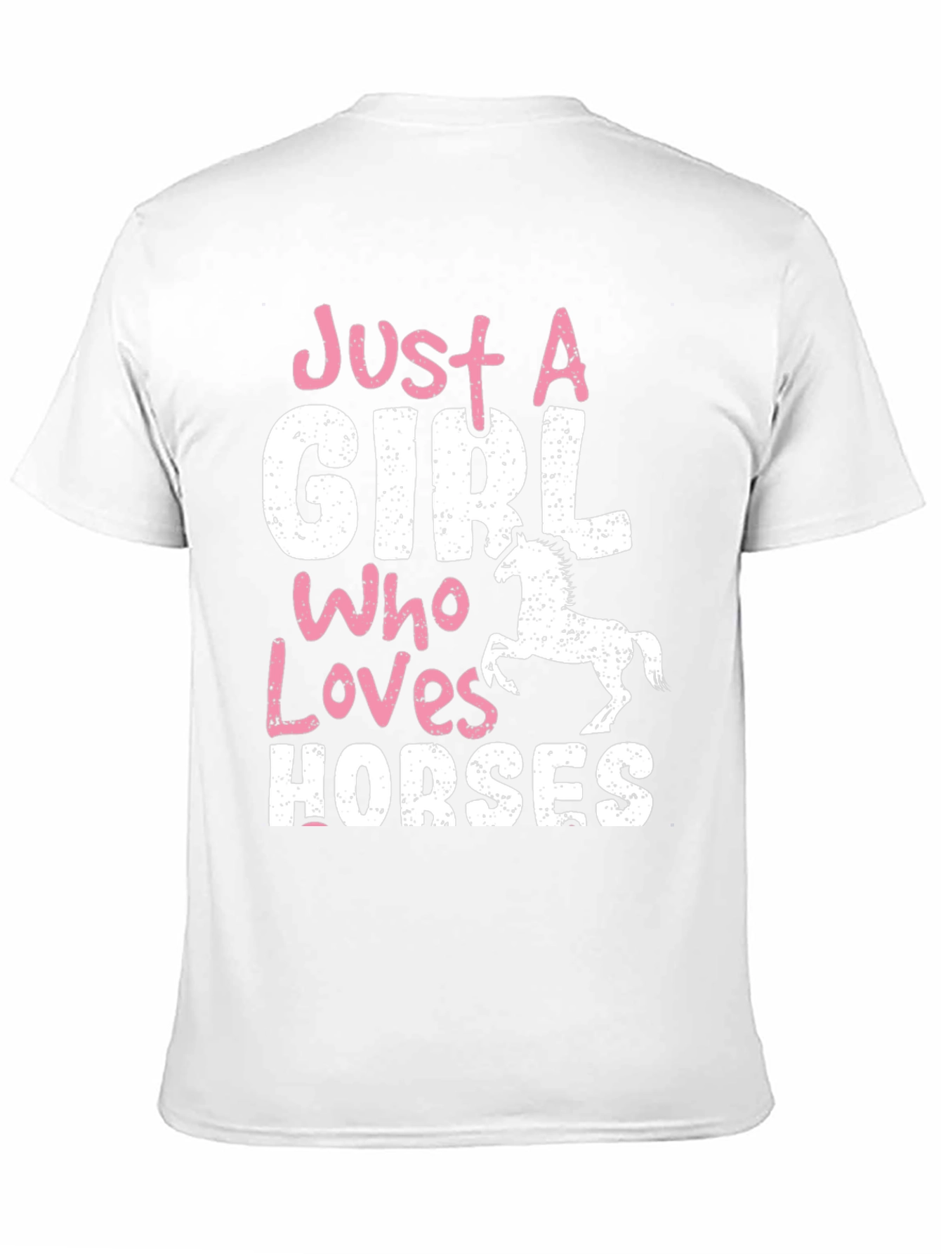 Black Just A Girl Who Loves Horses T-Shirt view 11