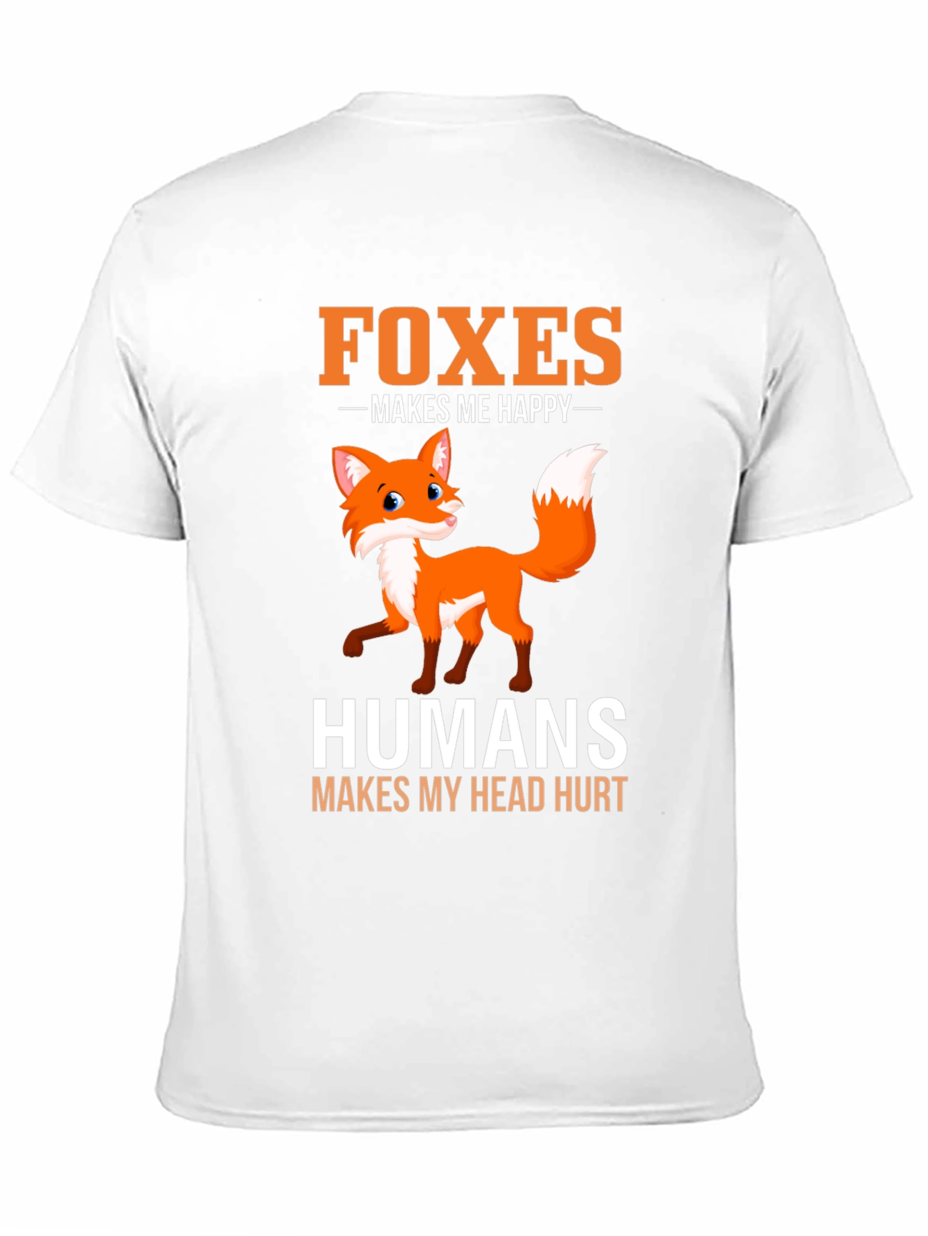 Black Foxes Make Me Happy T-Shirt - Funny Animal Lover Tee view 11