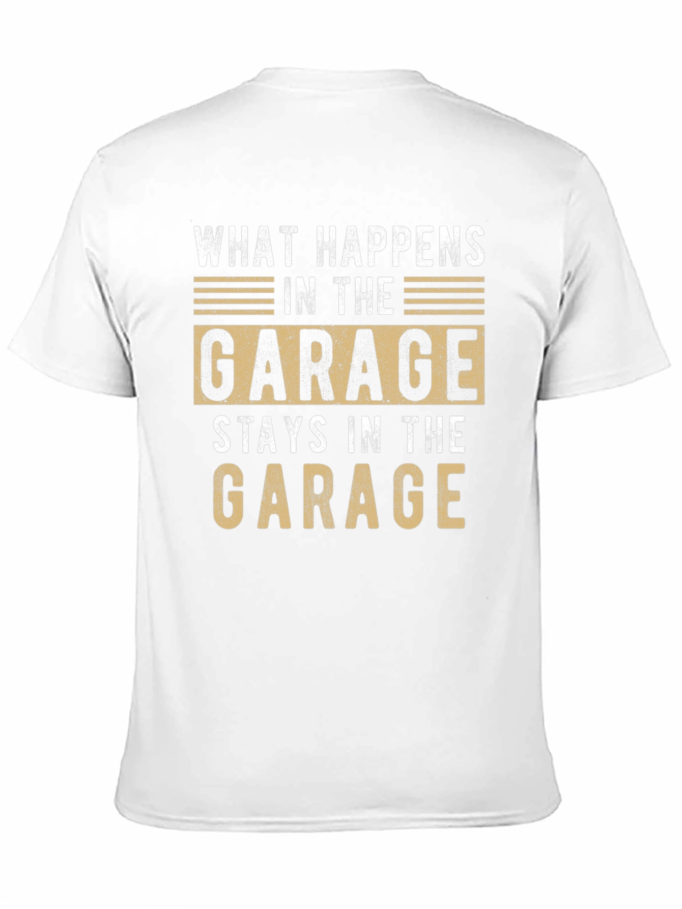 Black Garage T-Shirt - What Happens Stays in the Garage view 11