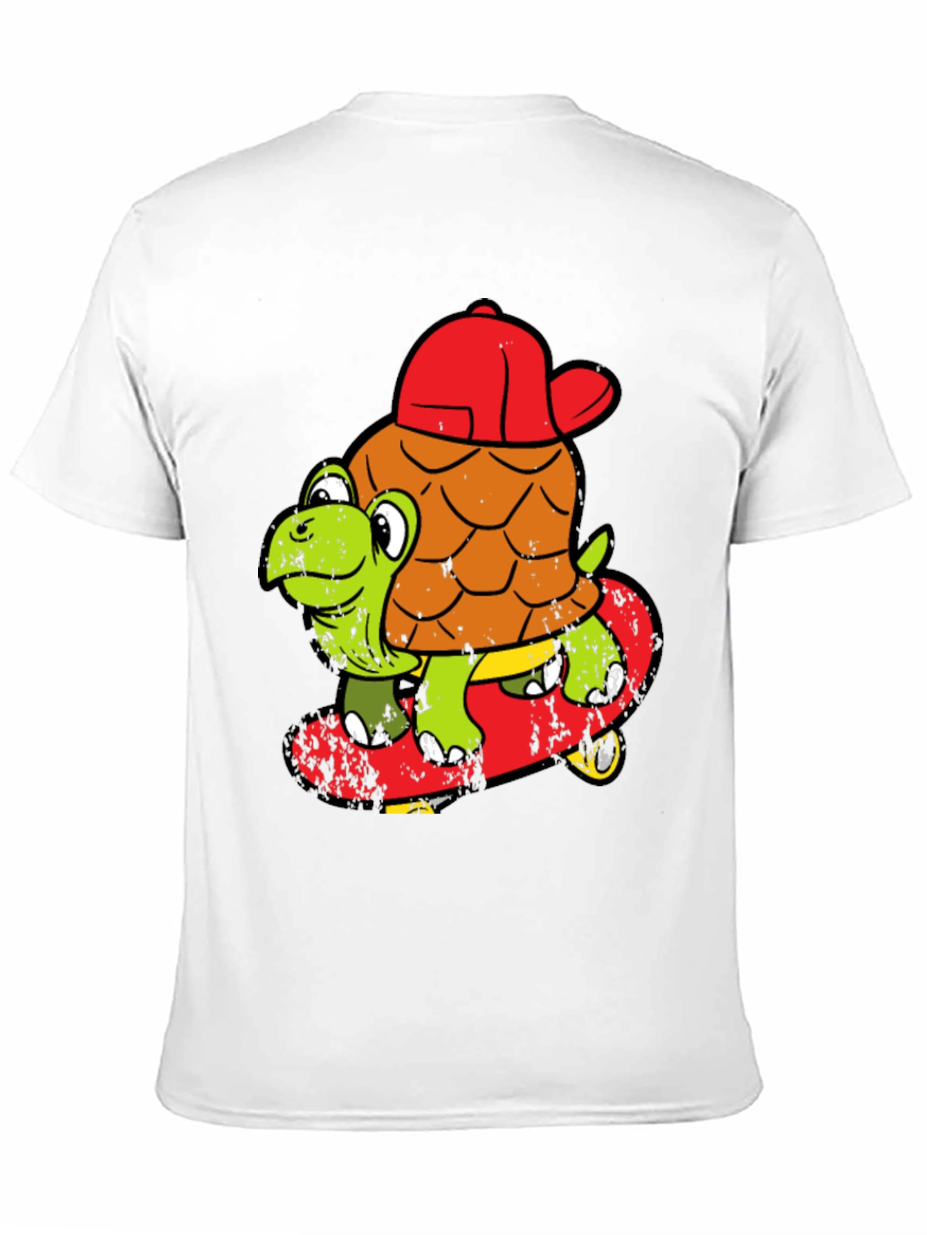 Black Turtle Skateboarder T-Shirt - Cool Cartoon Tee view 11