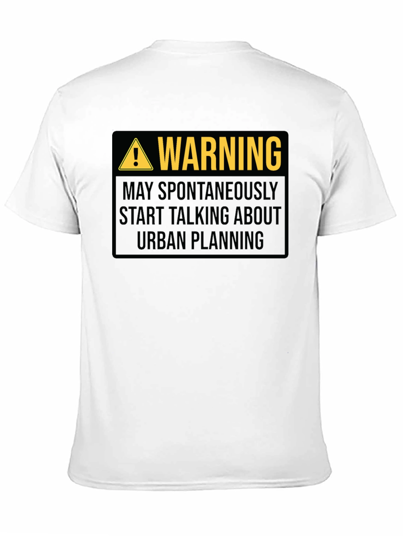 Black Warning Urban Planning T-Shirt Funny Gift view 11