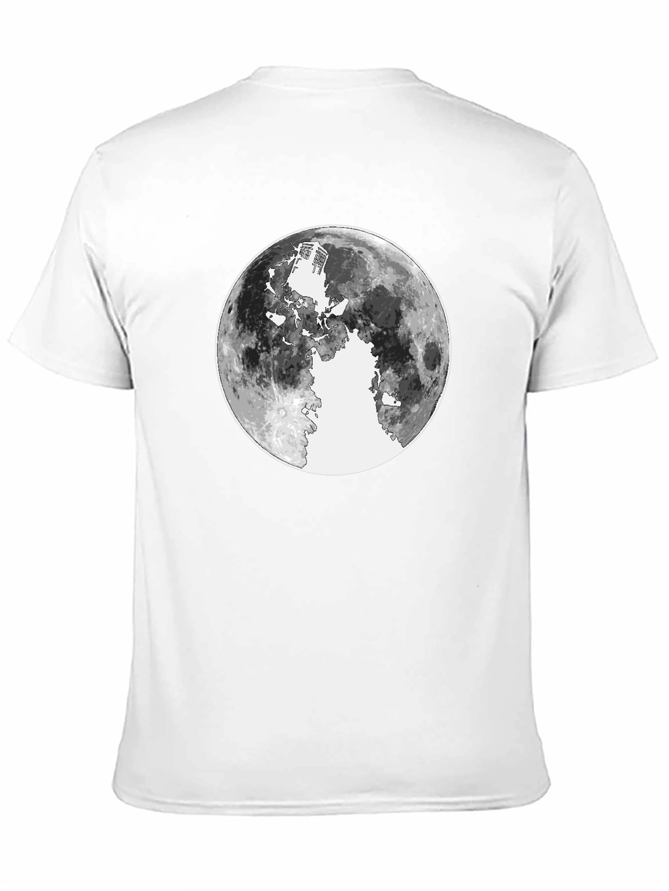 Black Lunar Silhouette Graphic Tee - Black Cotton view 11