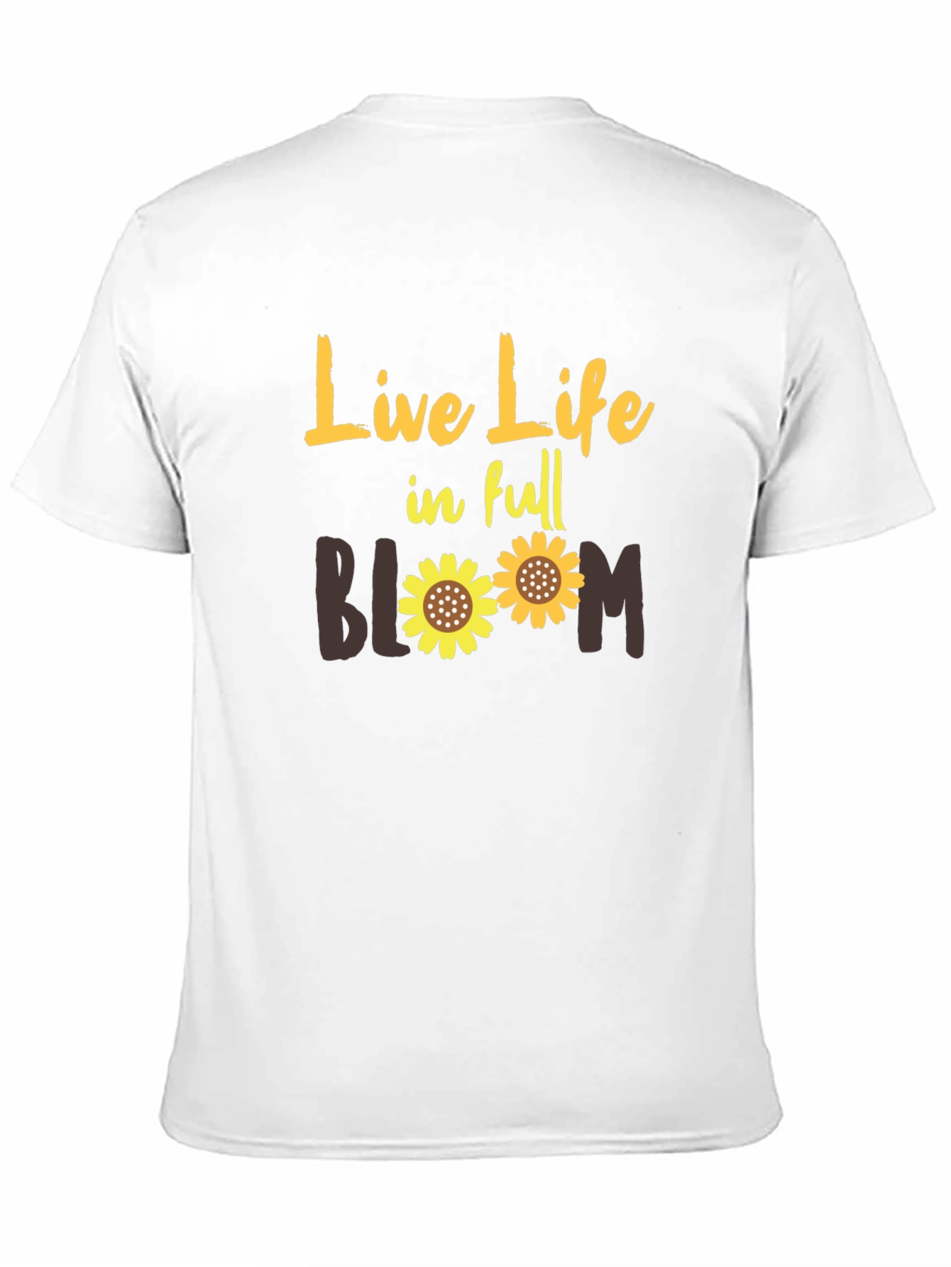 Black Live Life in Full Bloom Graphic T-Shirt view 11