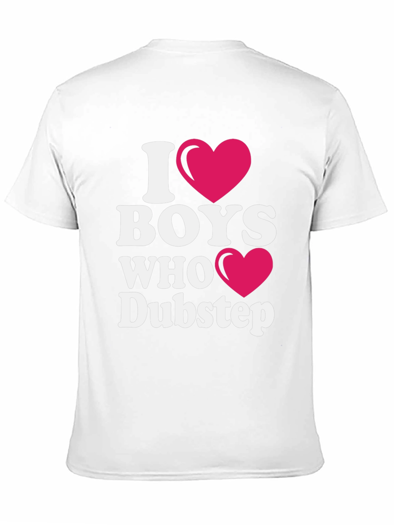 Black I Heart Boys Who Dubstep Black T-Shirt view 11