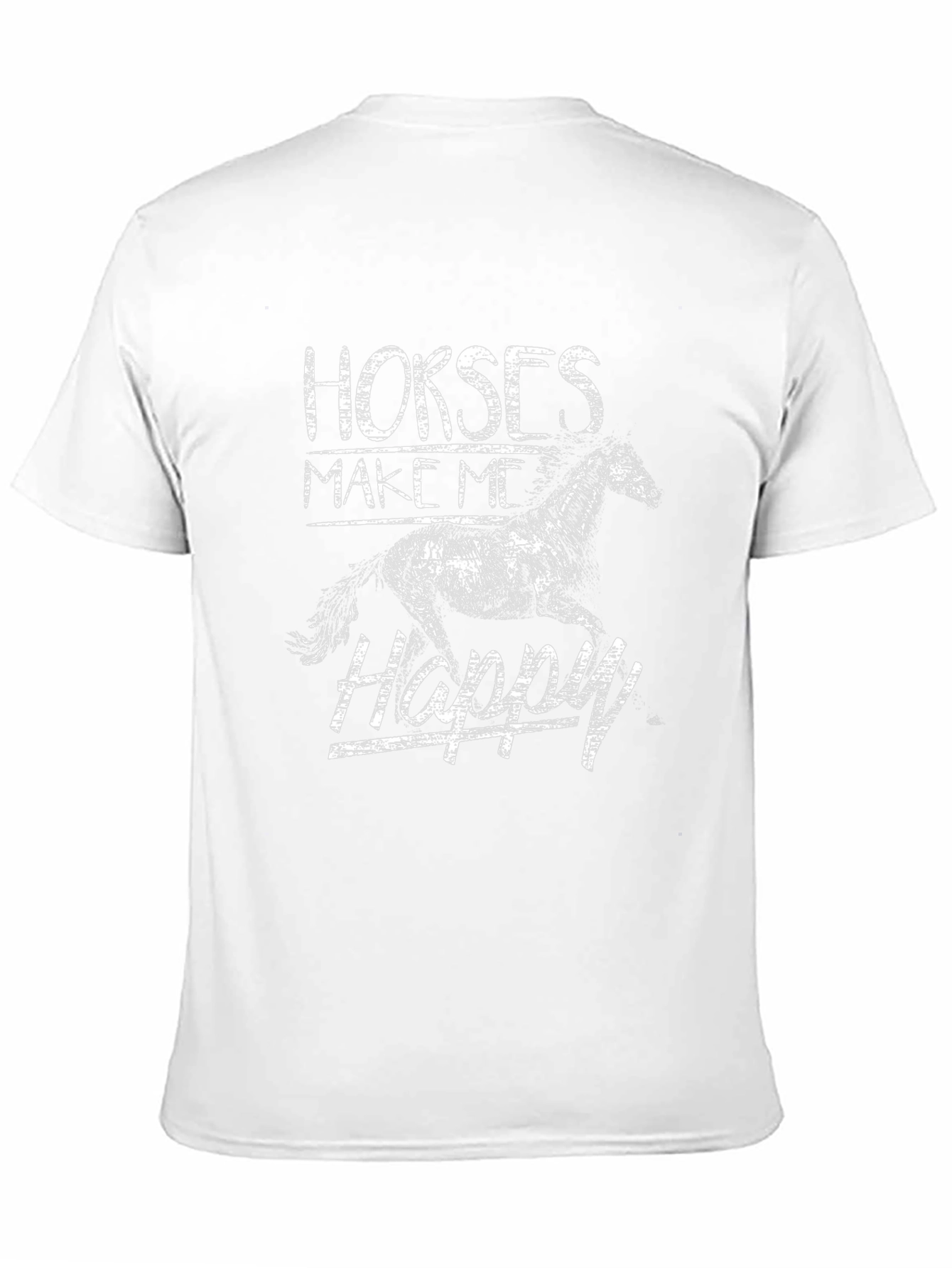 Black Horses Make Me Happy Graphic Tee view 11