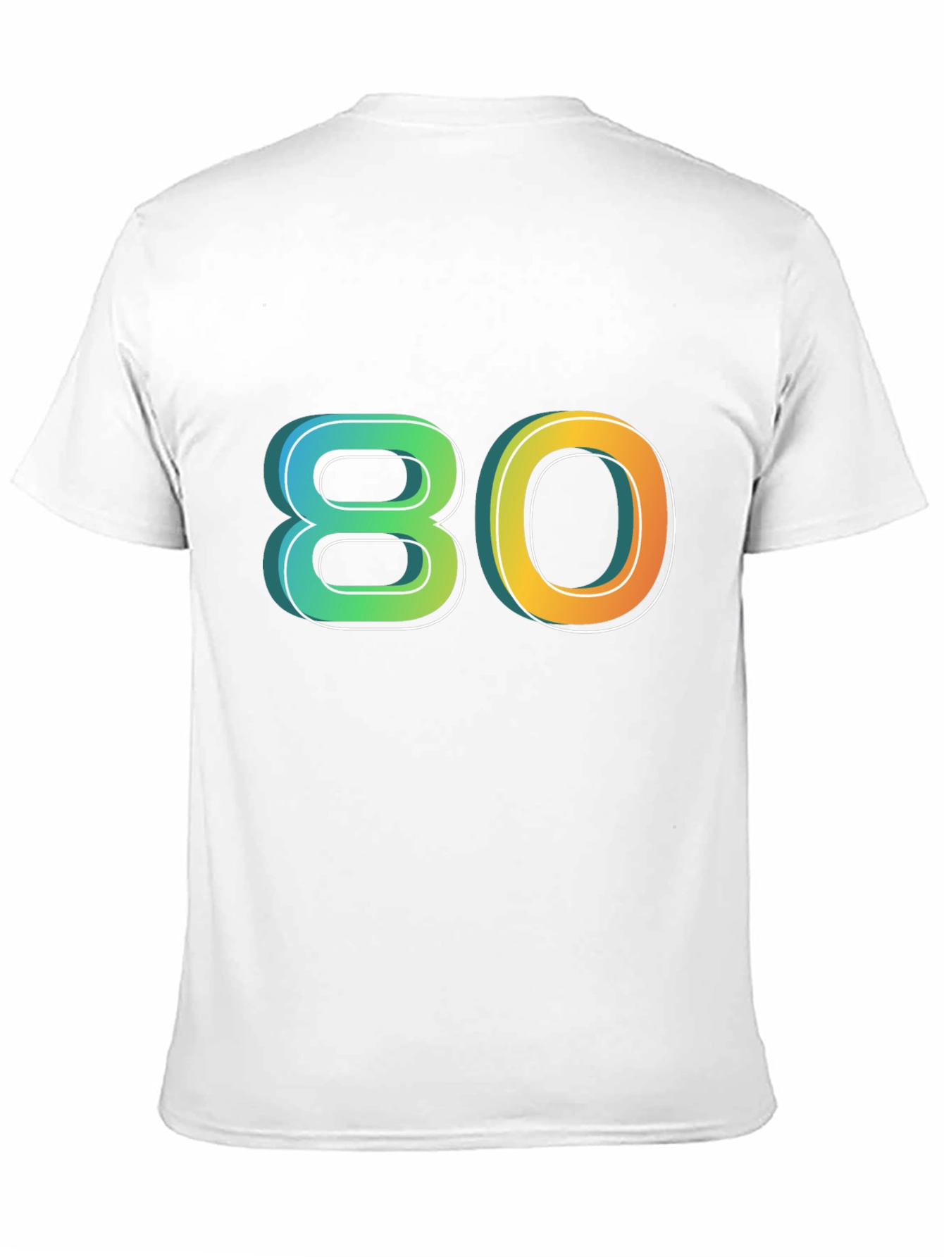 Black Retro 80s Graphic Tee - Black Cotton Blend view 11