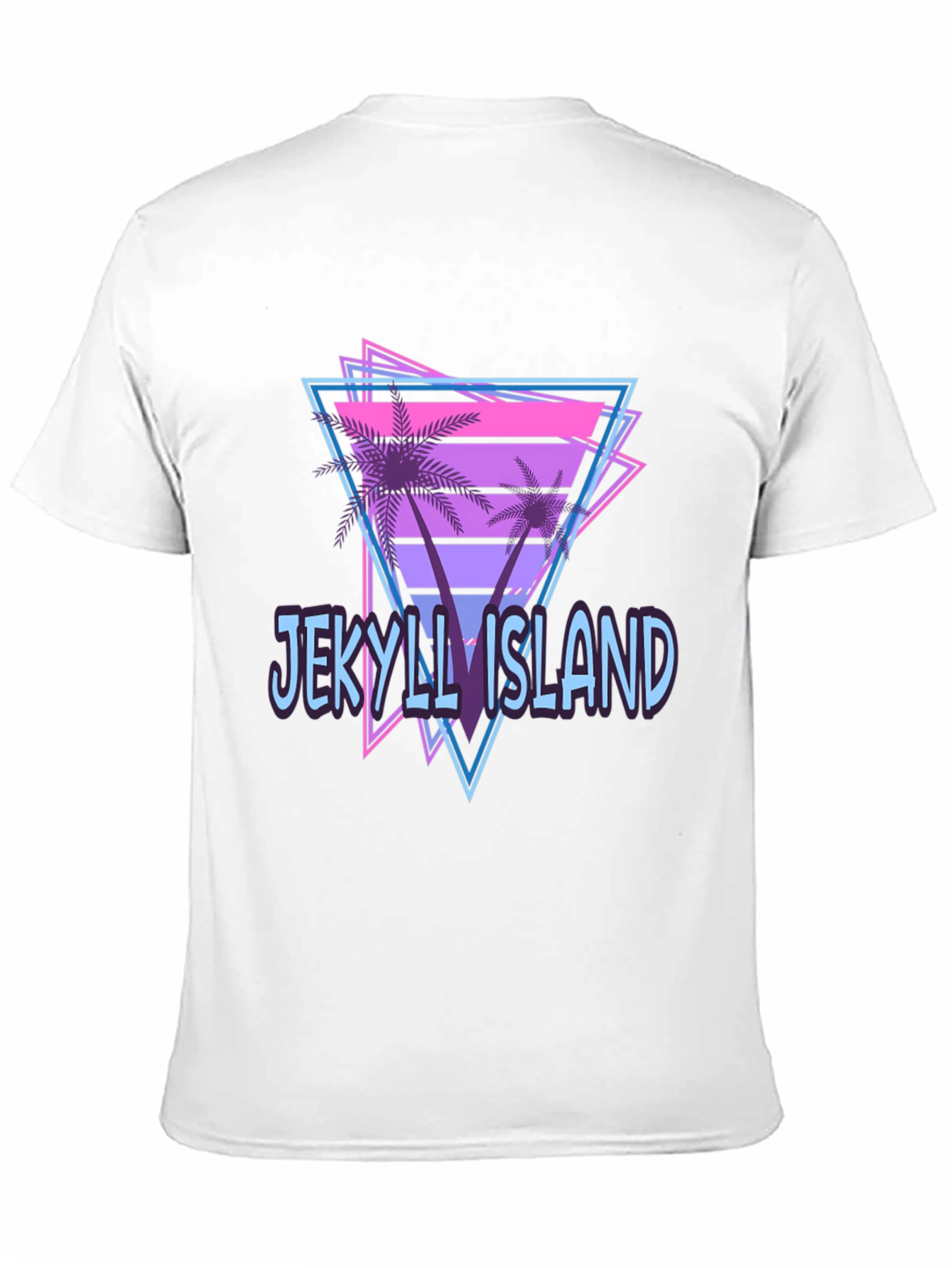 Black Jekyll Island Retro Graphic T-Shirt view 11