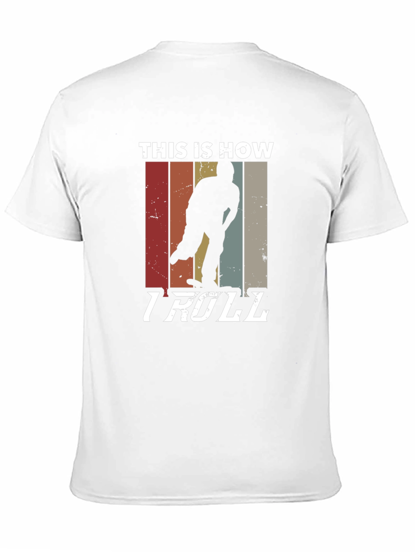 Black This Is How I Roll T-Shirt - Retro Skater Tee view 11