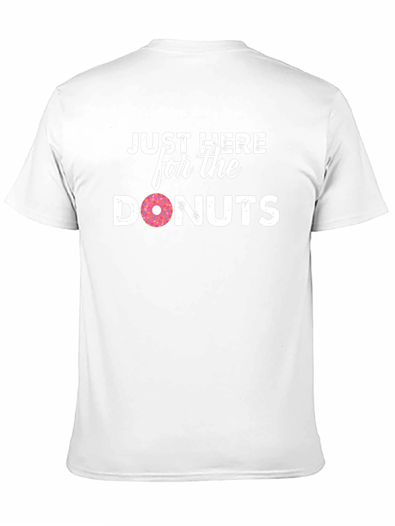 Black Just Here For The Donuts T-Shirt view 11