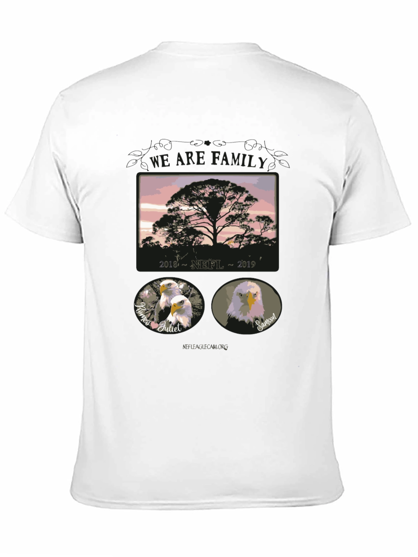 Black We Are Family Eagle T-Shirt view 11