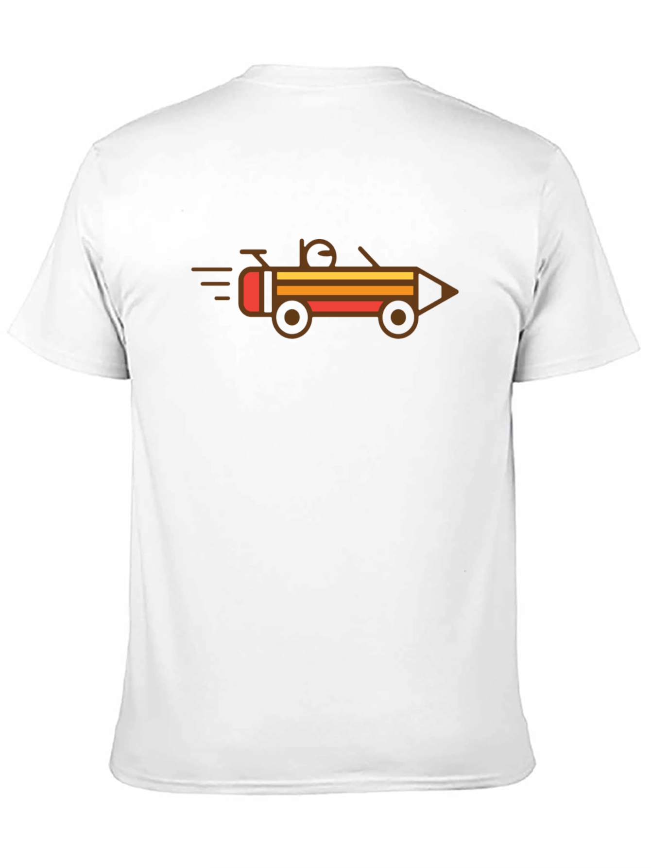 Black Pencil Car Graphic T-Shirt - Creative Design Tee view 11