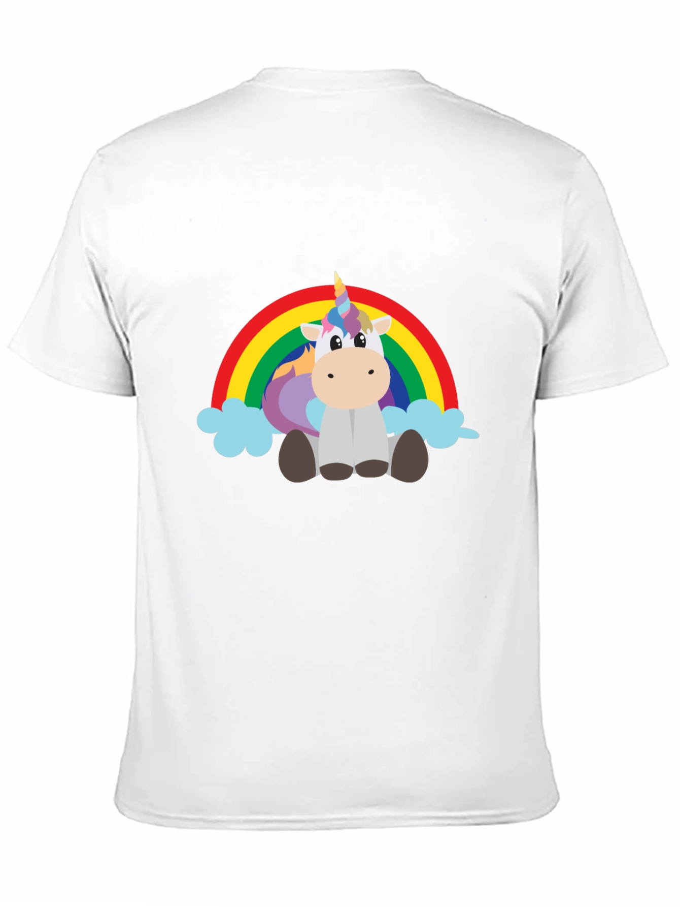 Black Unicorn Rainbow Graphic Tee view 11