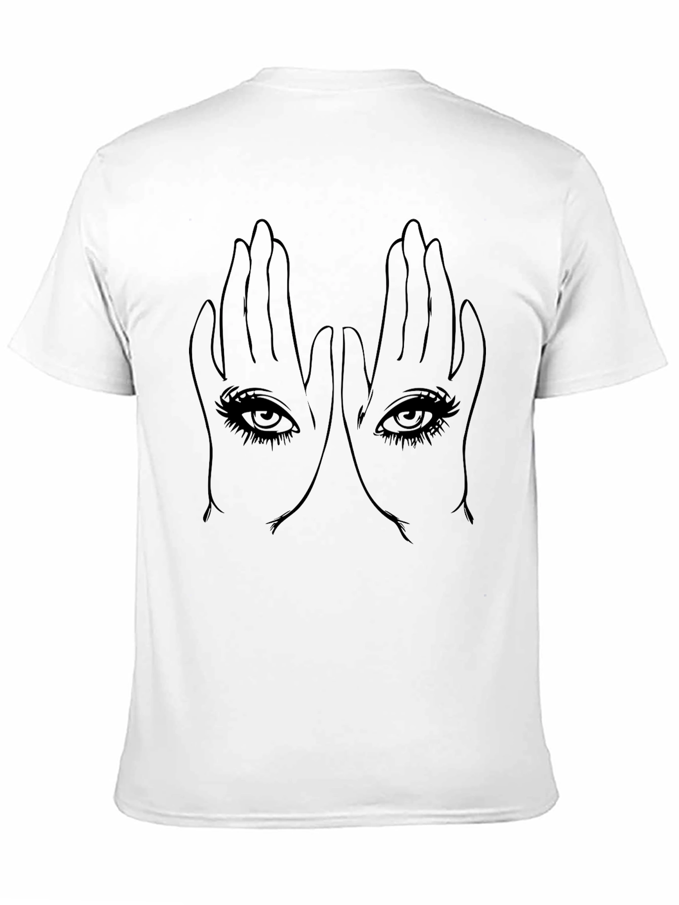 Black Mystic Eyes Graphic Tee - Unisex Black T-Shirt view 11