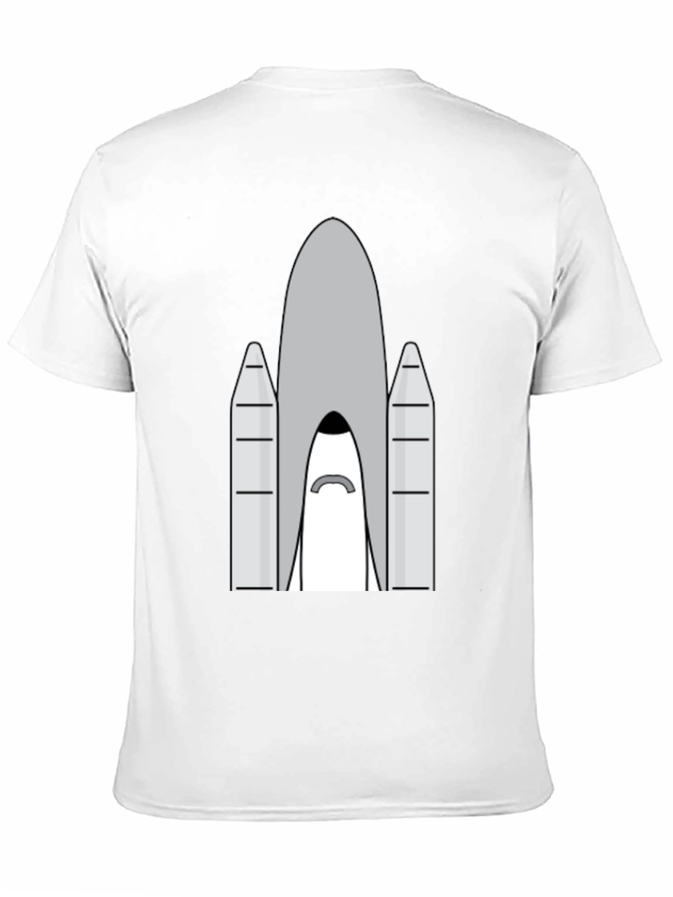 Black Rocket T-Shirt - Space Shuttle Graphic Tee view 11