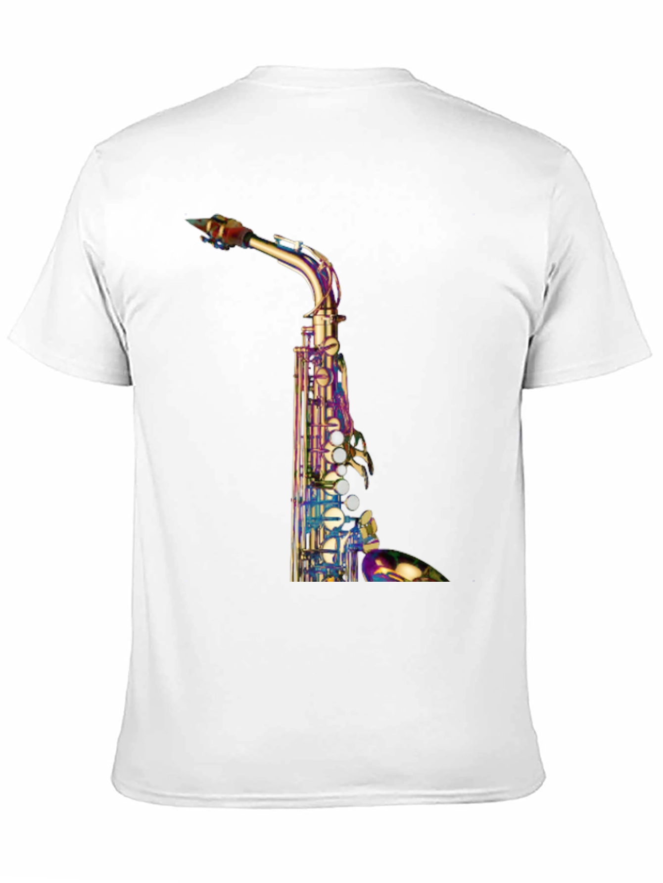Black Saxophone Graphic T-Shirt - Unique Music Lover Tee view 11
