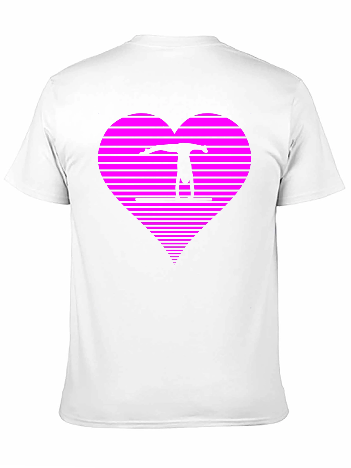 Black Gymnast Heart T-Shirt - Black view 11
