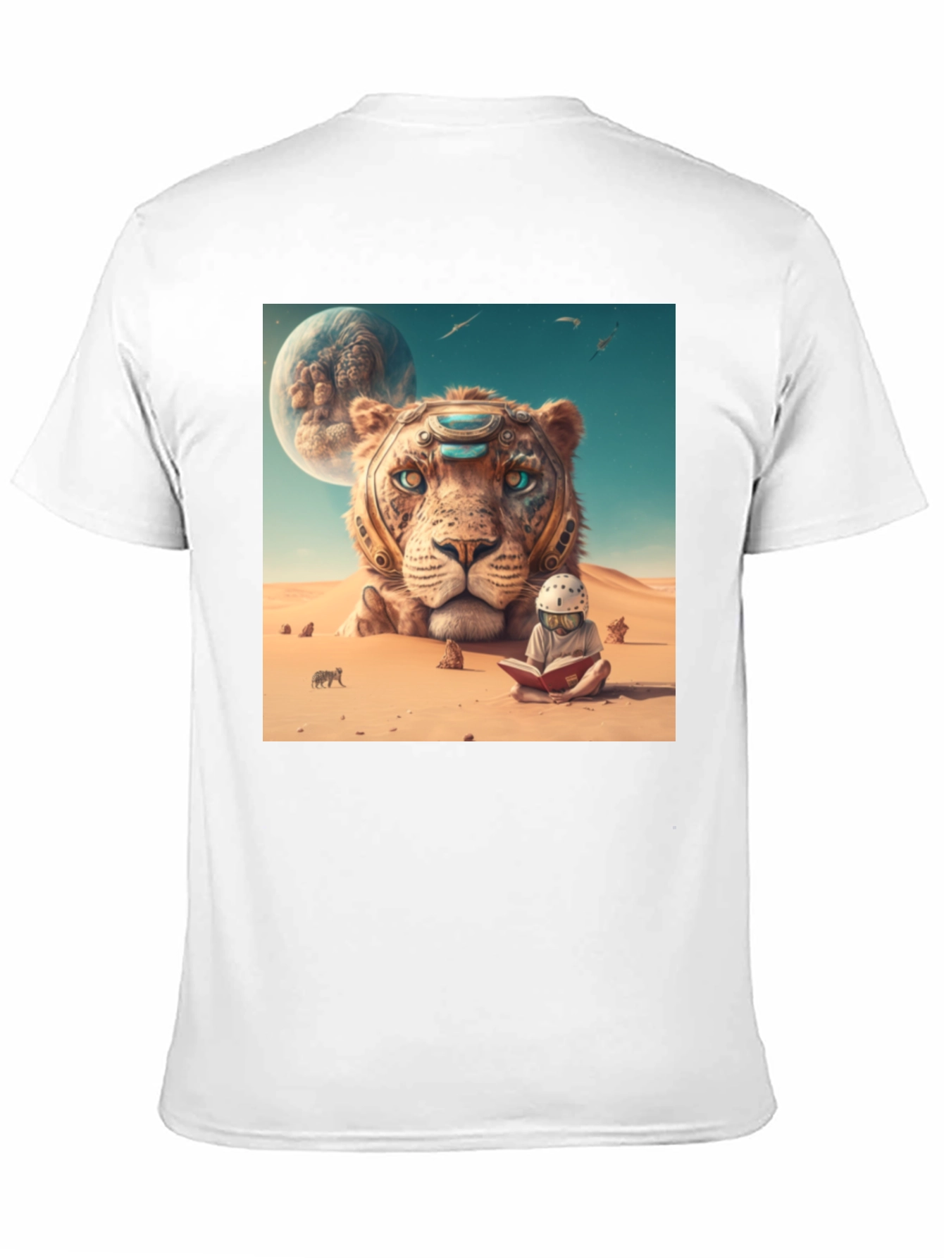 Black Lion Reader Graphic Tee - Unique Design view 11