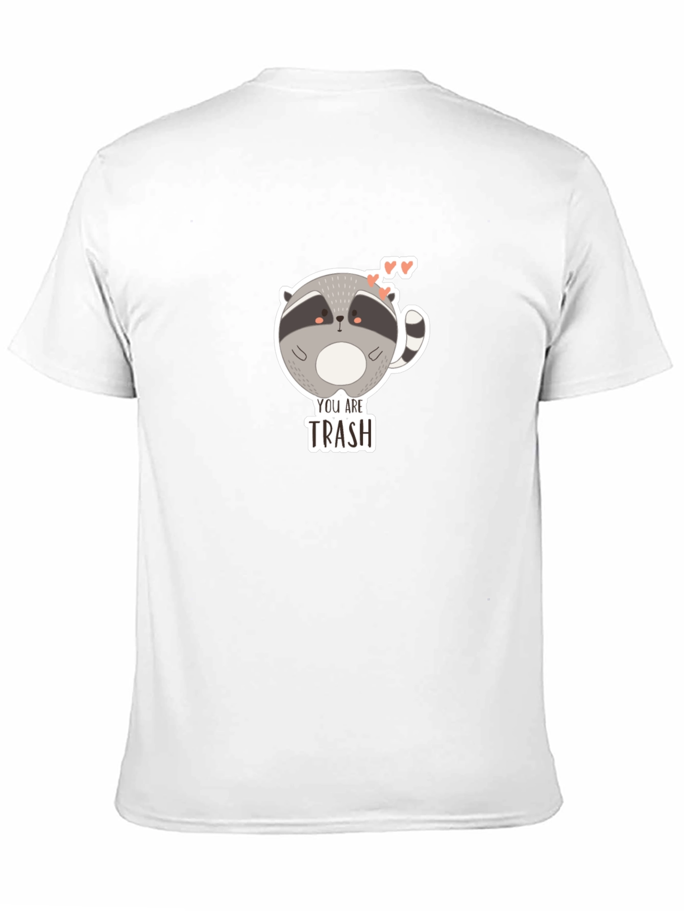 Black You Are Trash Raccoon Graphic T-Shirt view 11