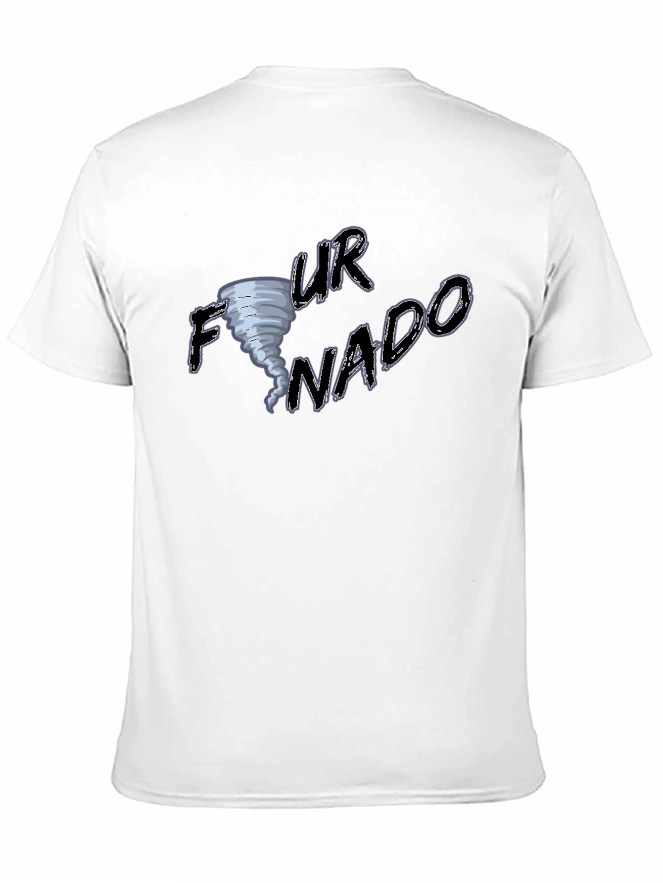 Black Funny Tornado T-Shirt - 'Your Nado'  view 11