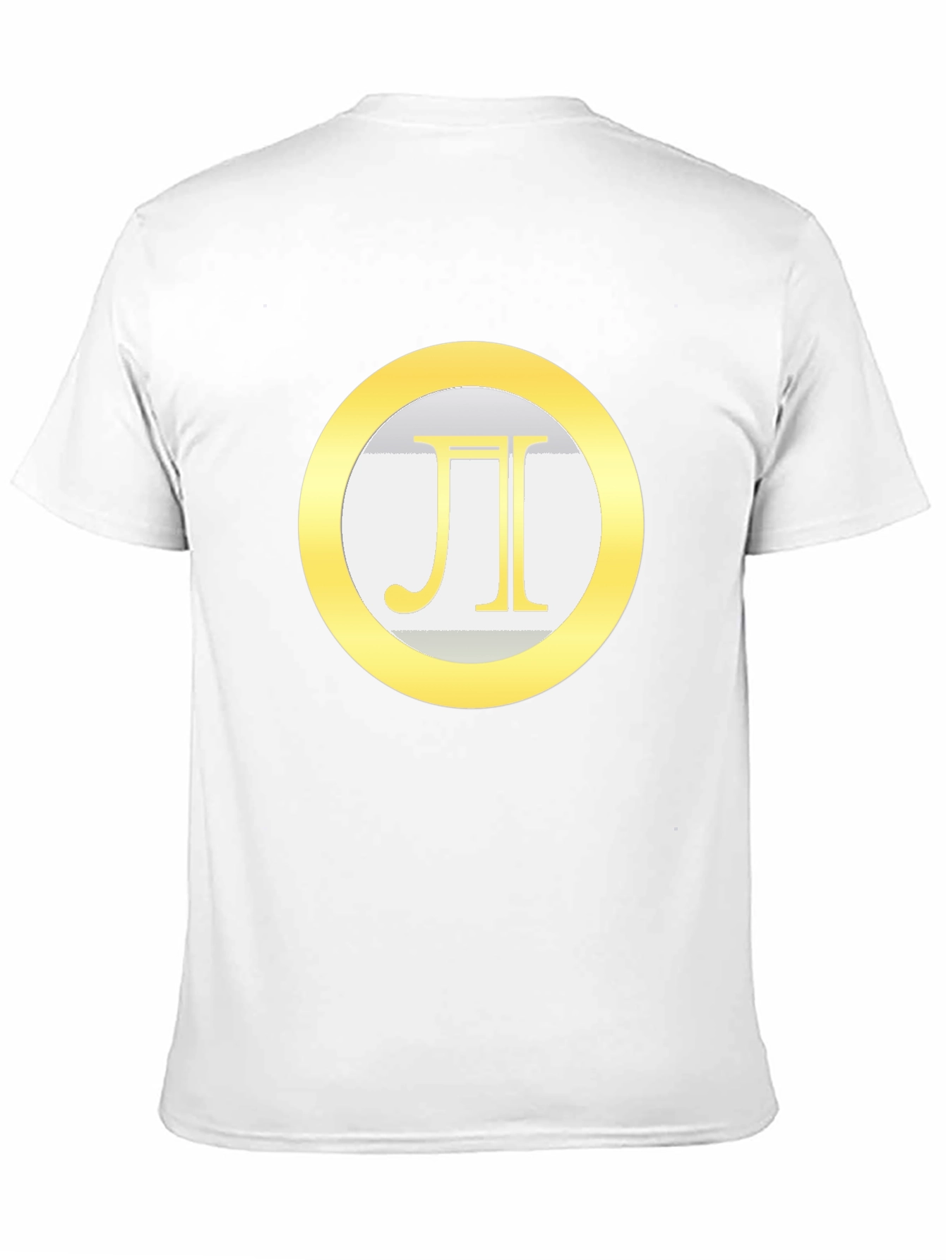 Black Geometric Pi Symbol Graphic Tee view 11