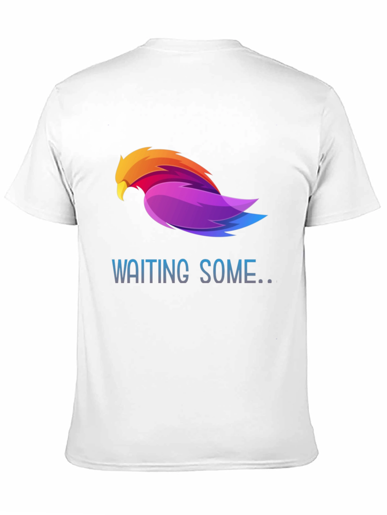 Black Waiting Some Colorful Bird Graphic T-Shirt view 11