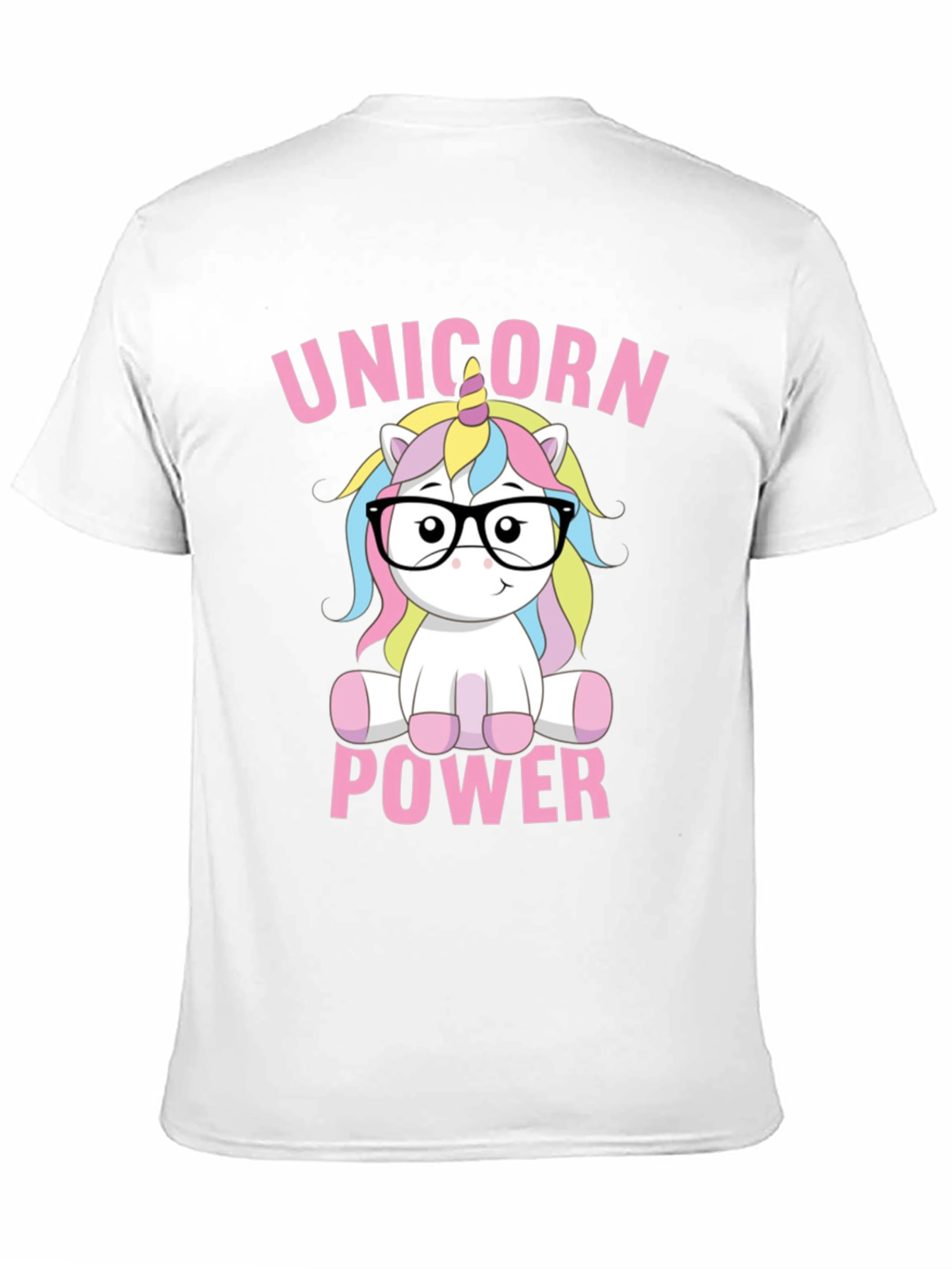 Black Unicorn Power T-Shirt - Cute Cartoon Design view 11