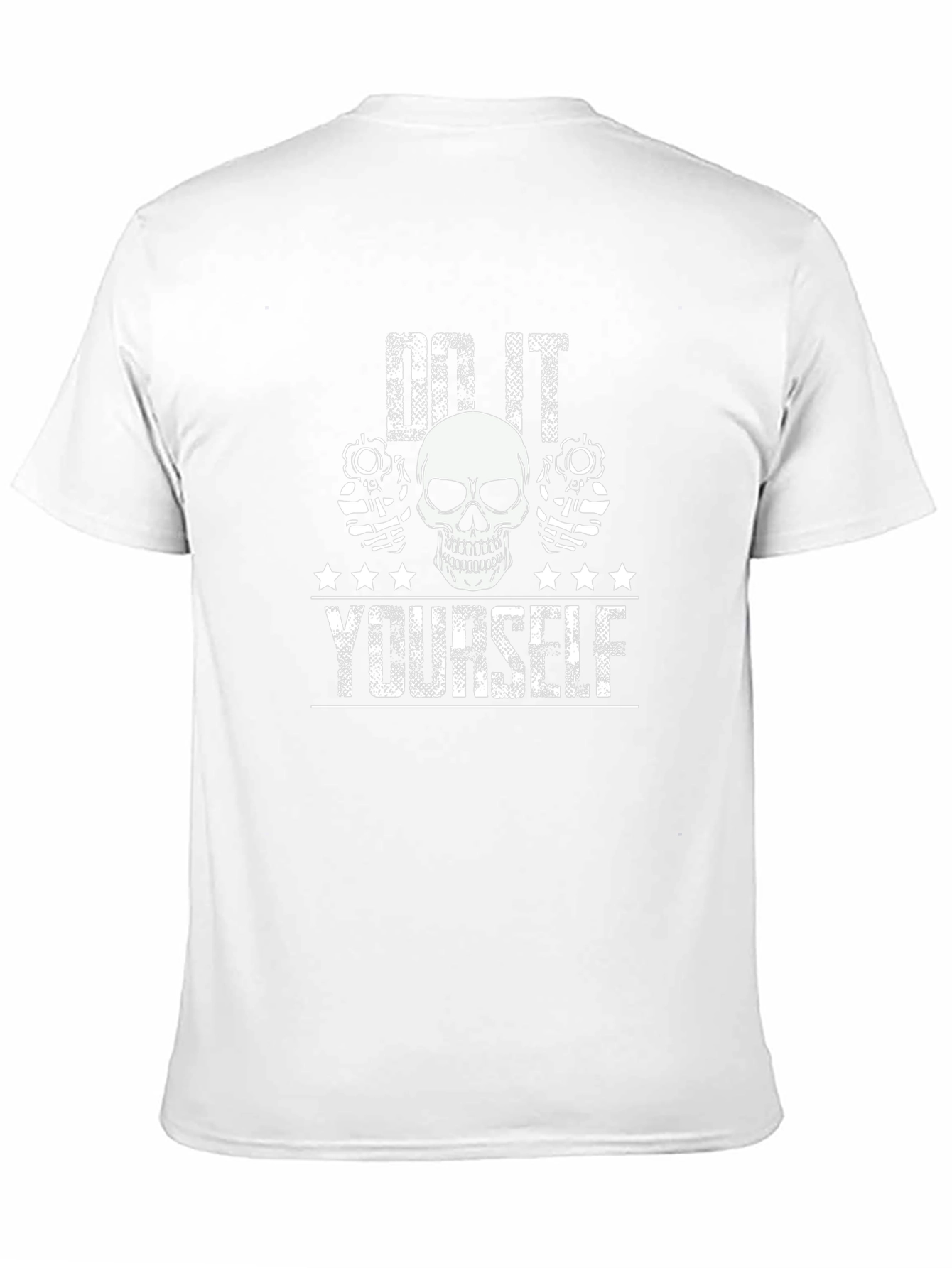 Black Do It Yourself Skull Graphic T-Shirt view 11
