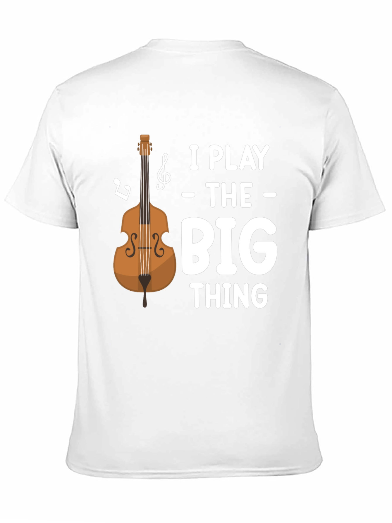 Black I Play the Big Thing T-Shirt - Bass Guitar Tee view 11