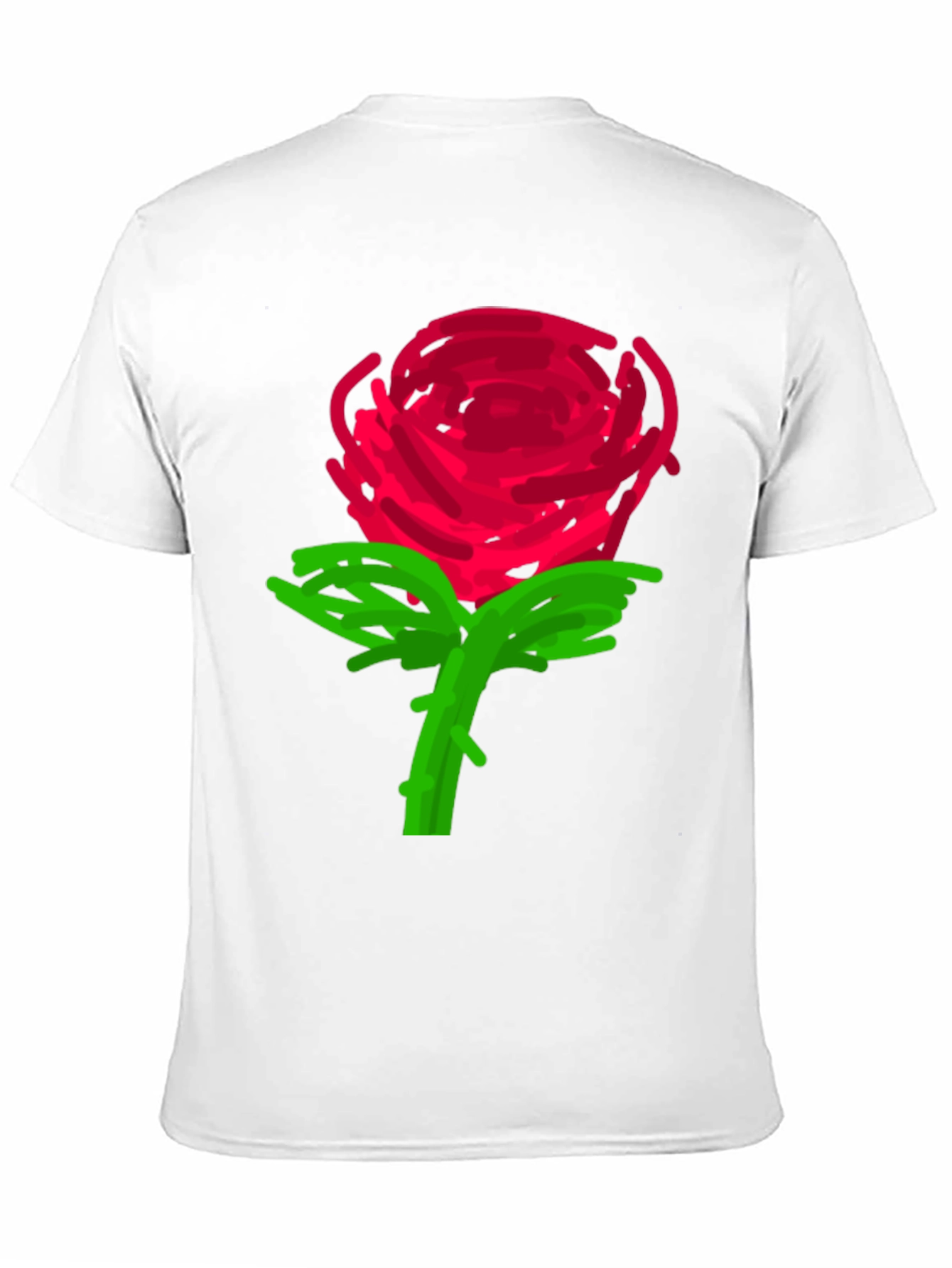 Rose Graphic Black T-Shirt - 11
