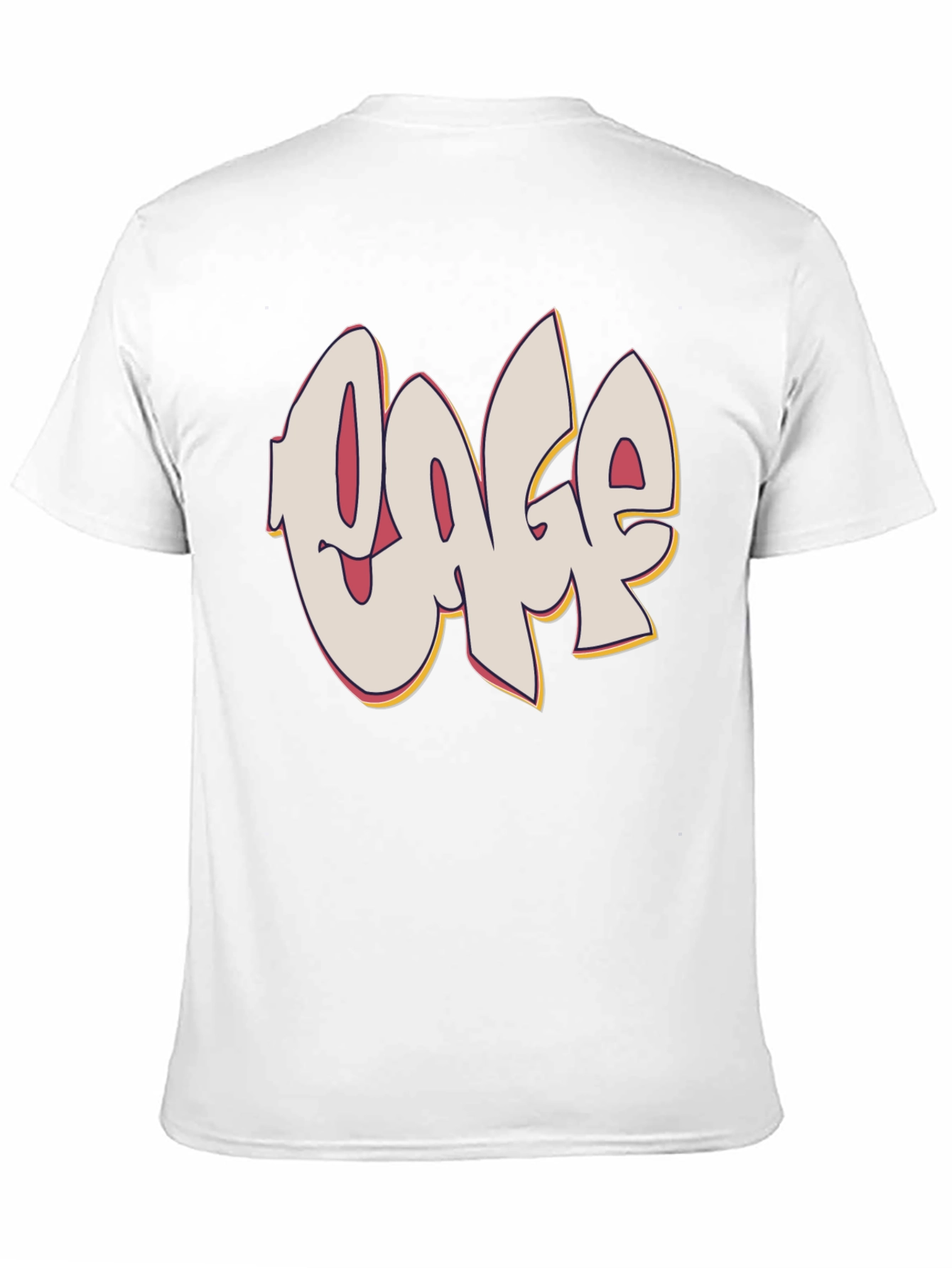 Black Graffiti Style Text Graphic Black T-Shirt view 11