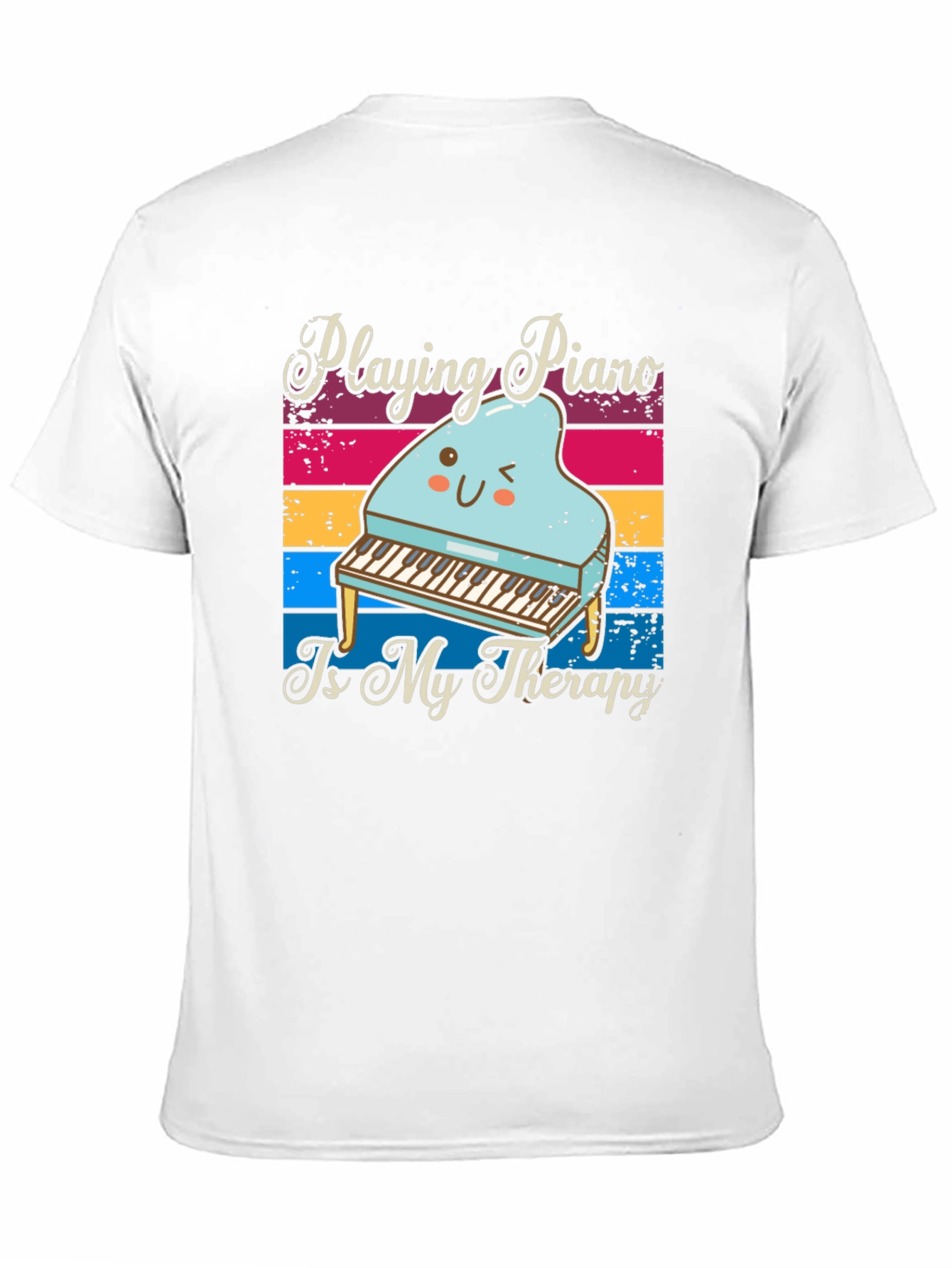 Black Piano Therapy T-Shirt - Music Lover Tee view 11