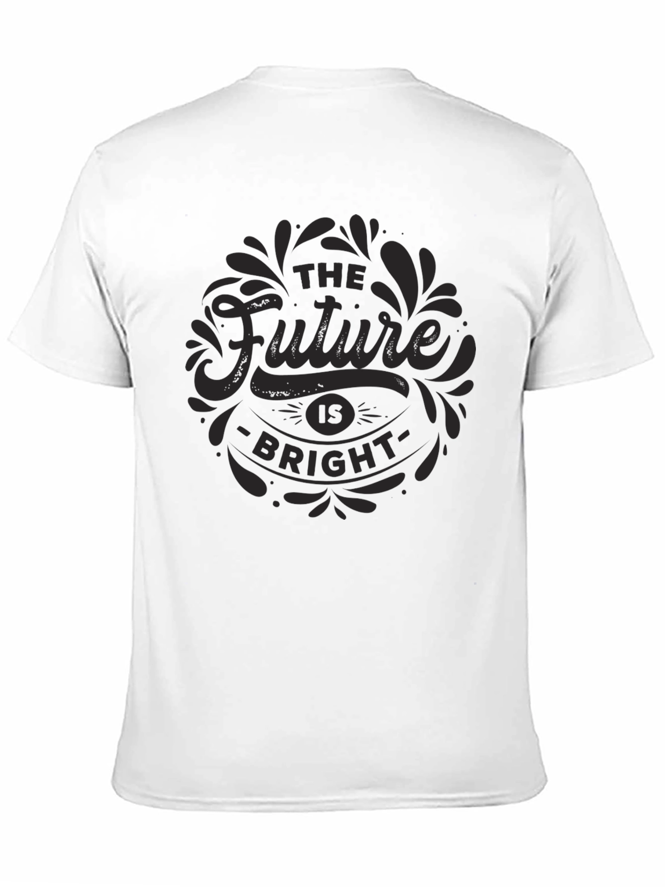 Black The Future is Bright Graphic Tee - Black view 11