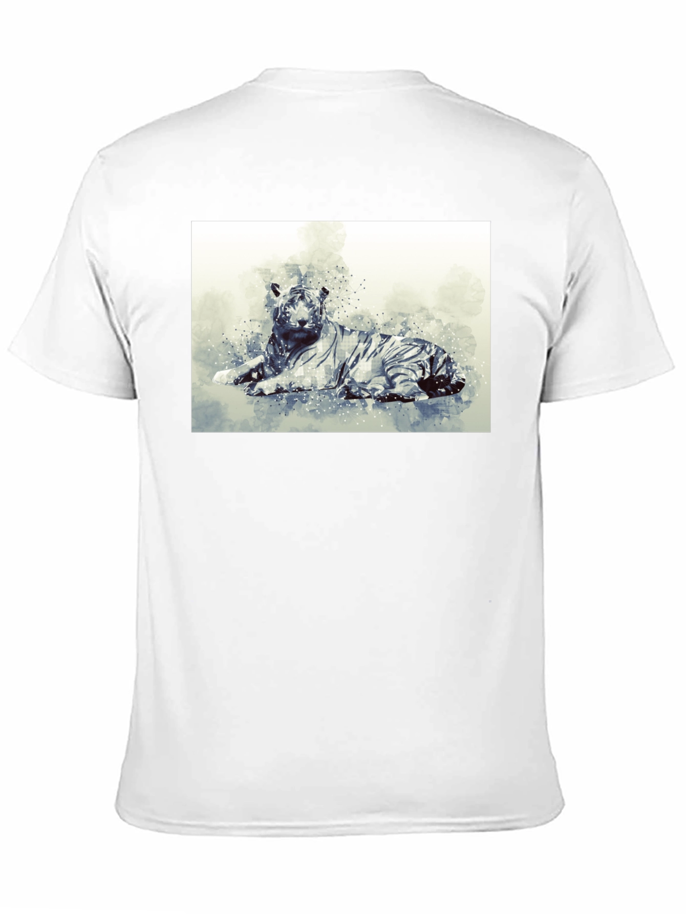 Black Tiger Graphic Print Black T-Shirt view 11