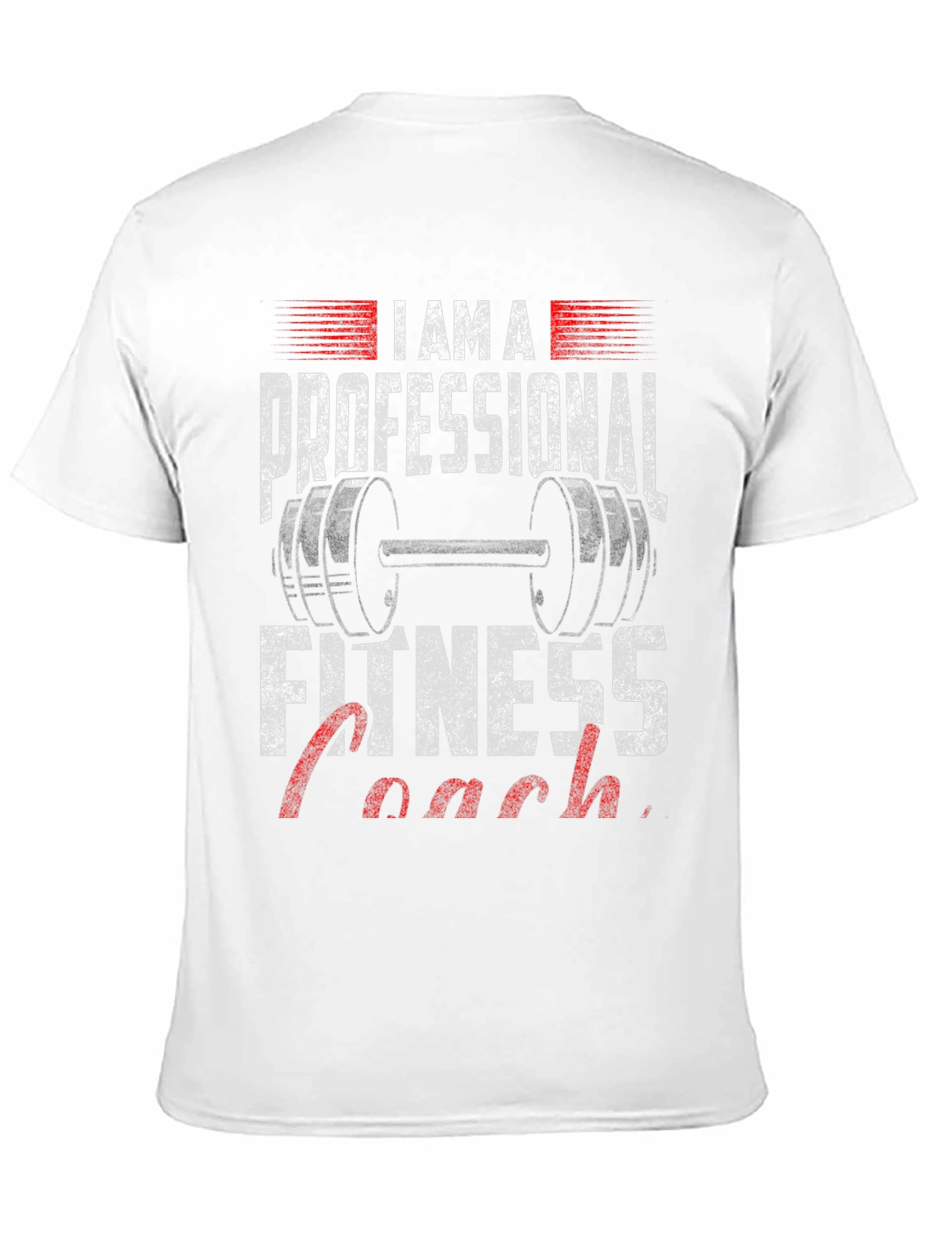 Black Fitness Coach Graphic Tee - Professional Design view 11