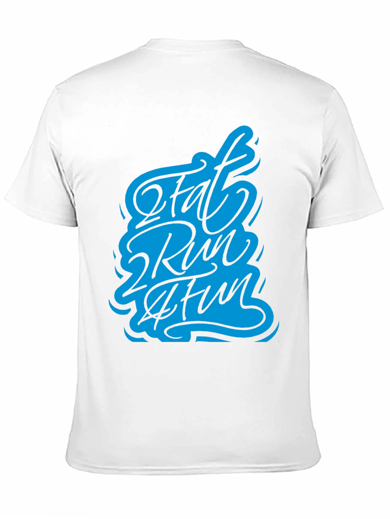 Black Fat 2 Run 2 Fun Graphic T-Shirt - Black view 11