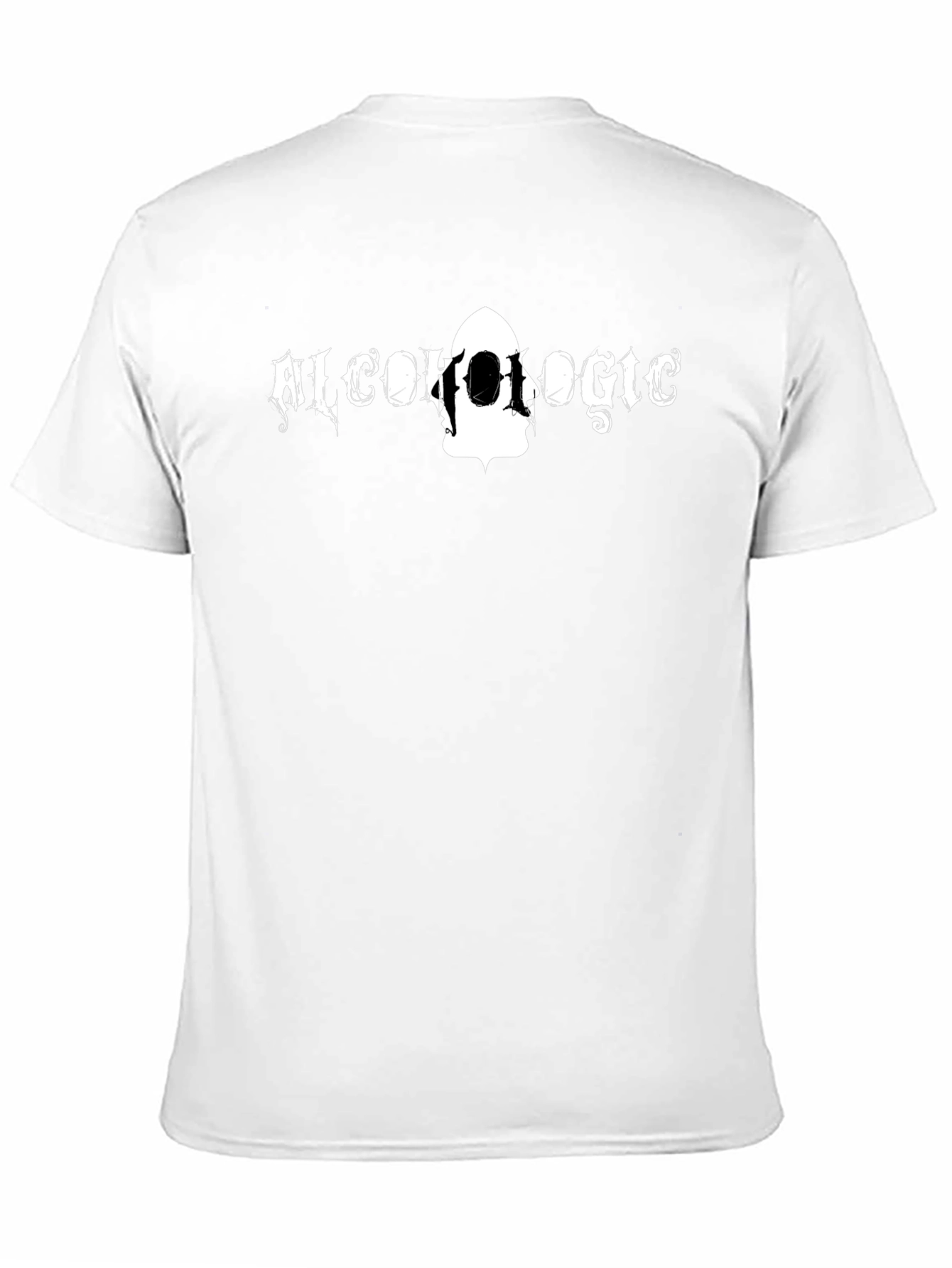 Black Black "Alcoholic" Graphic T-Shirt for Men view 11