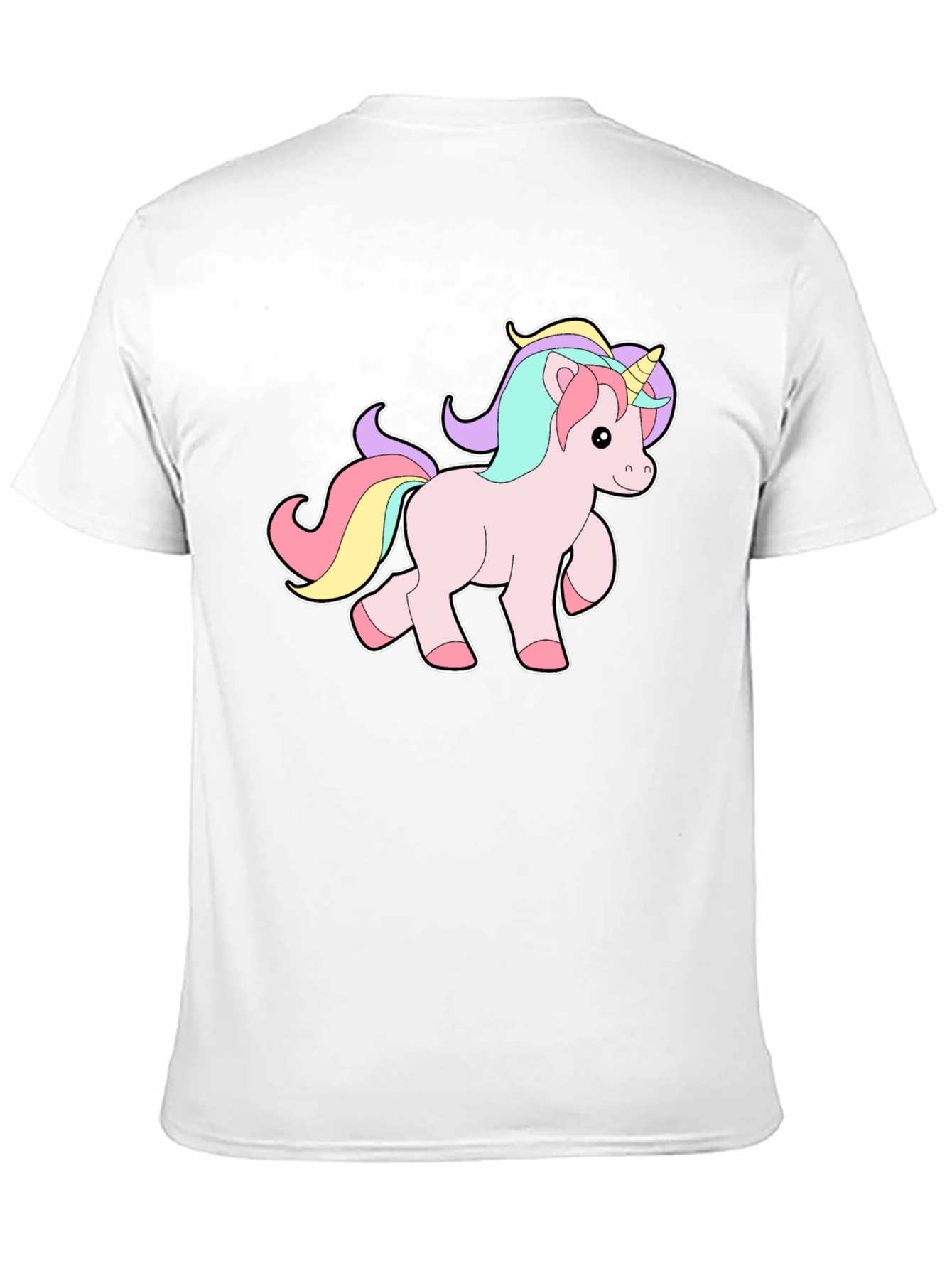 Black Unicorn Graphic Tee - Men's Black T-Shirt view 11