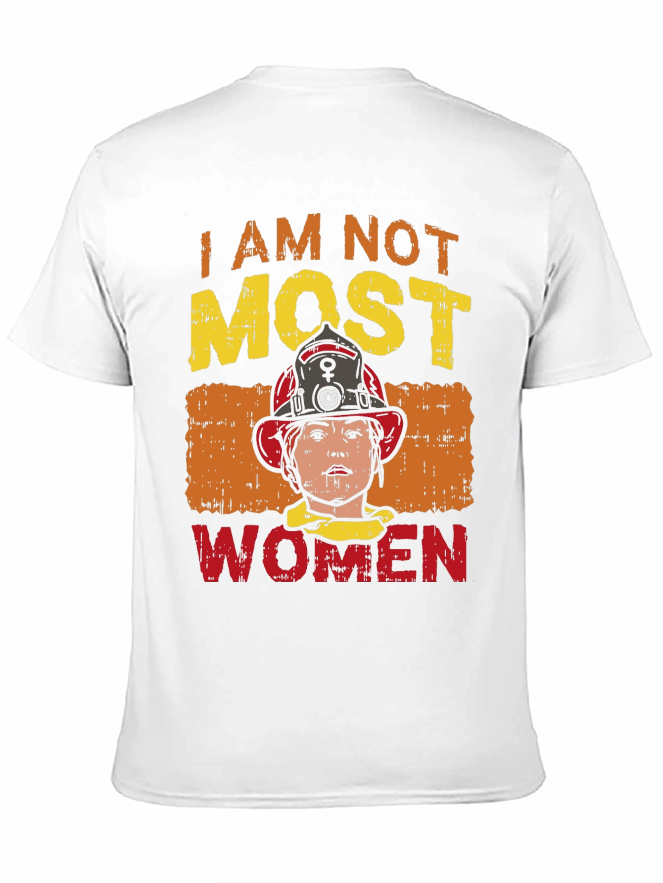 Black I Am Not Most Women Firefighter Graphic T-Shirt view 11
